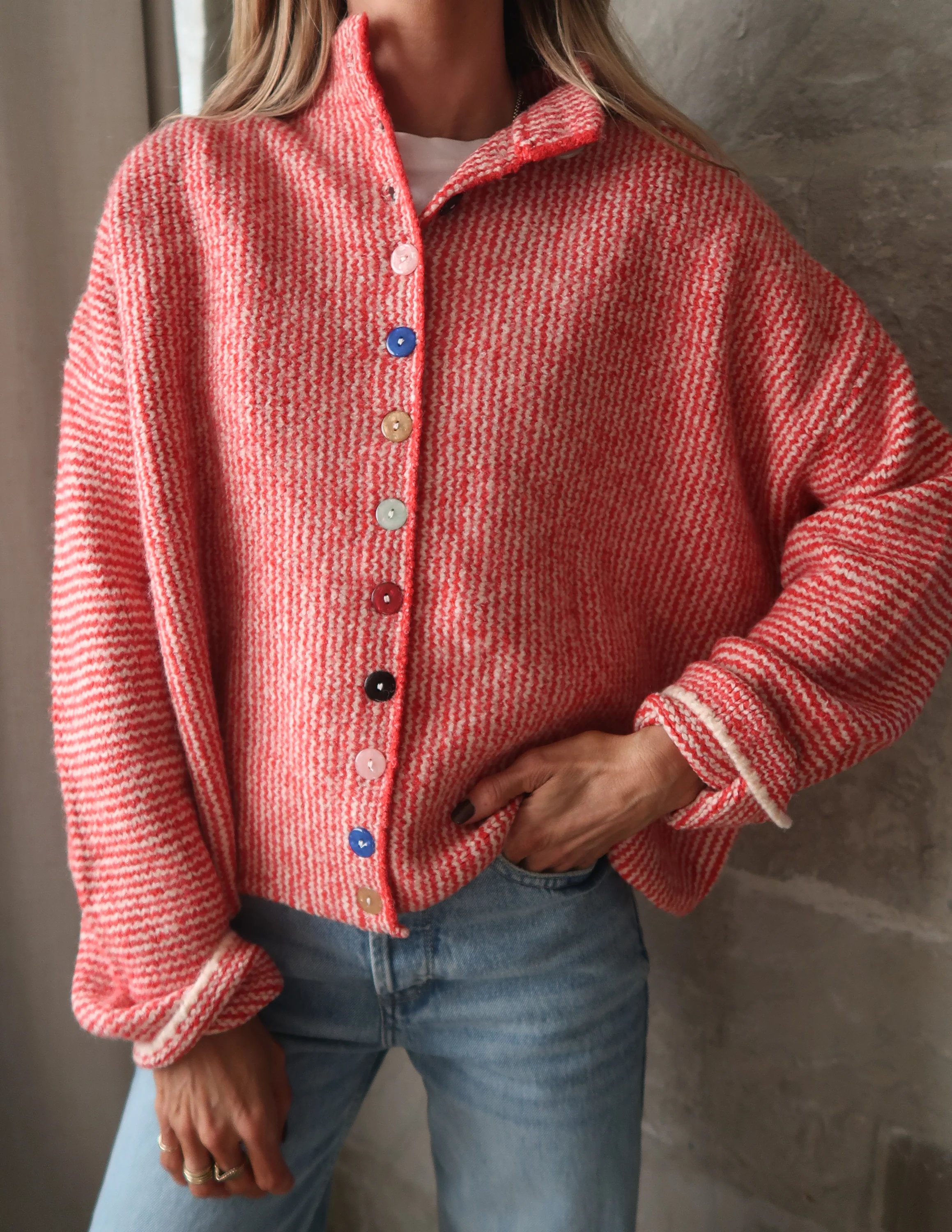 Mabel Mix Button Cardigan - Image 3