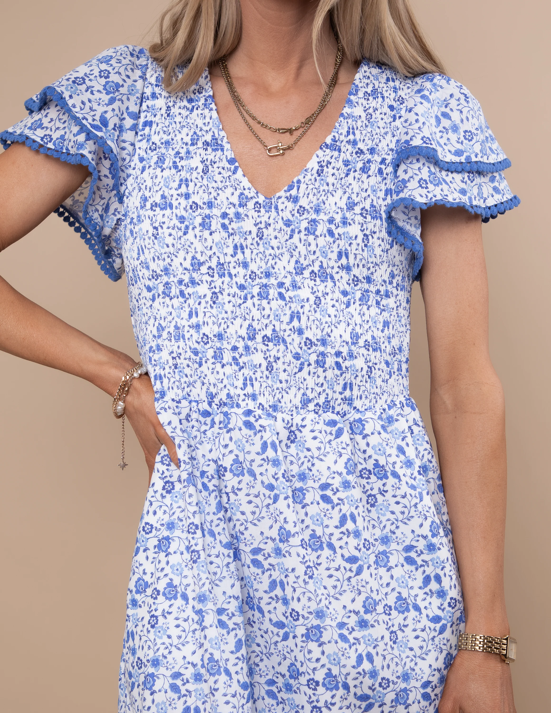 Maisie Floral Tiered Dress - Image 5