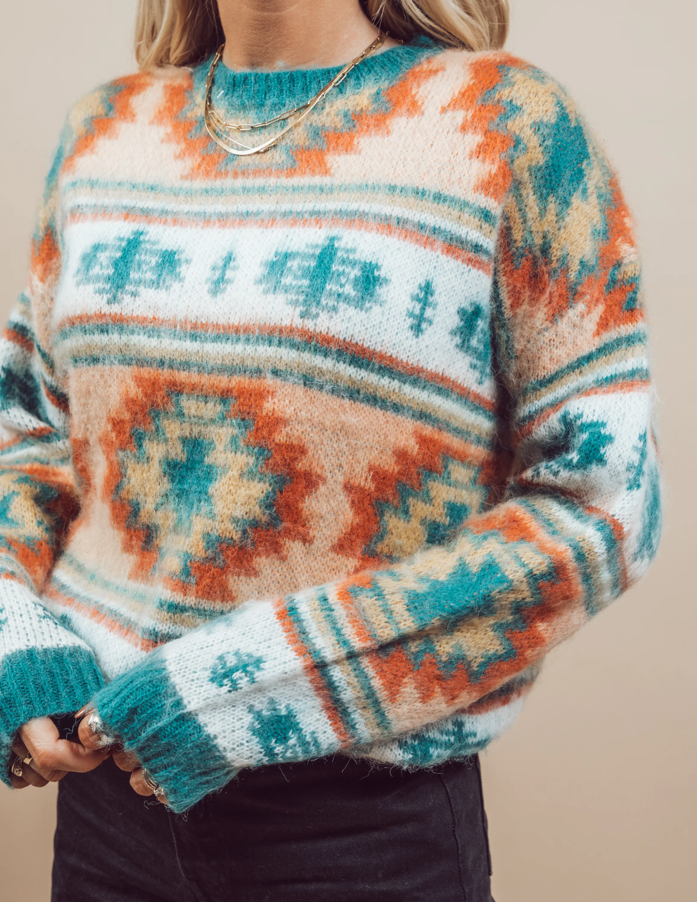 Marie Printed Sweater - Image 4