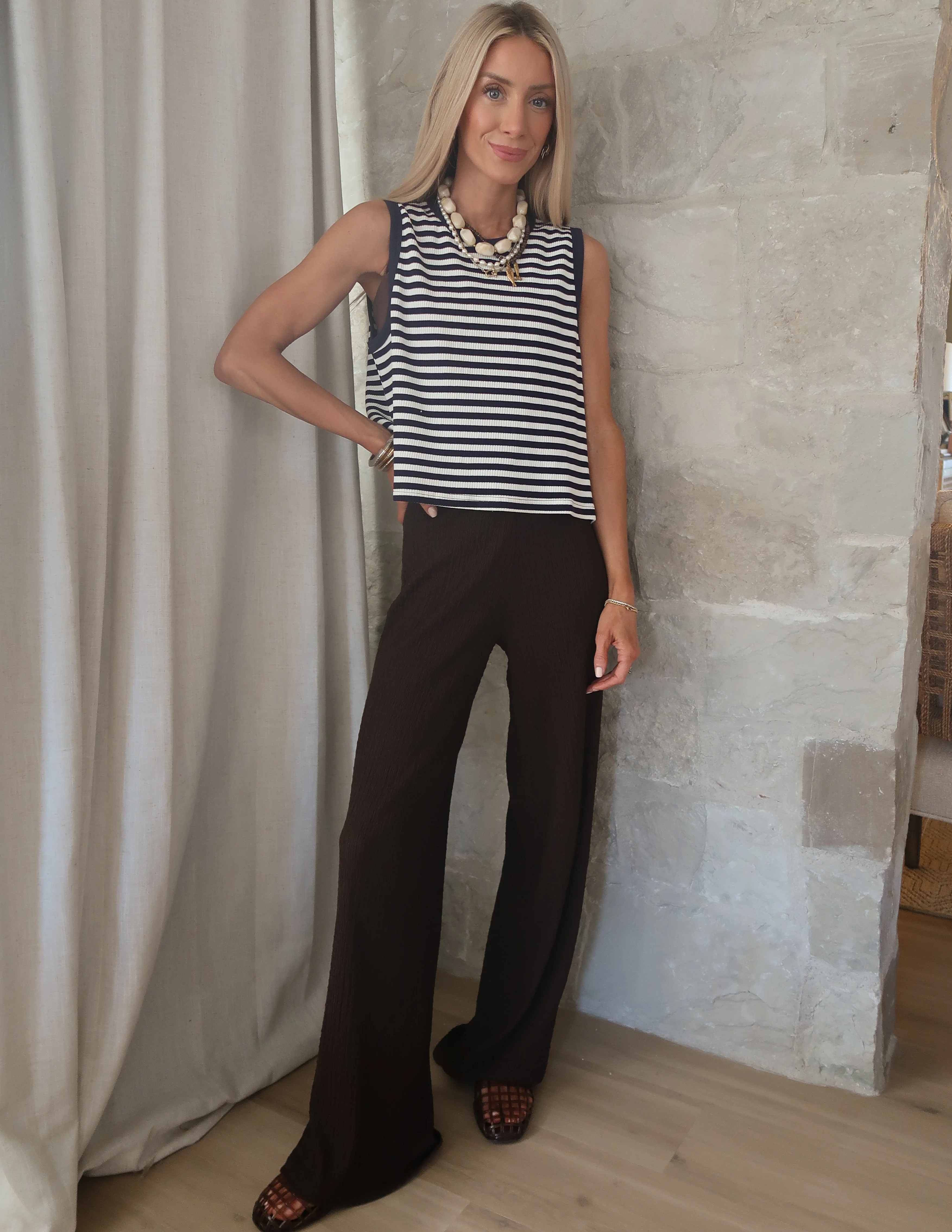Marley Striped Sleeveless Top - Image 3