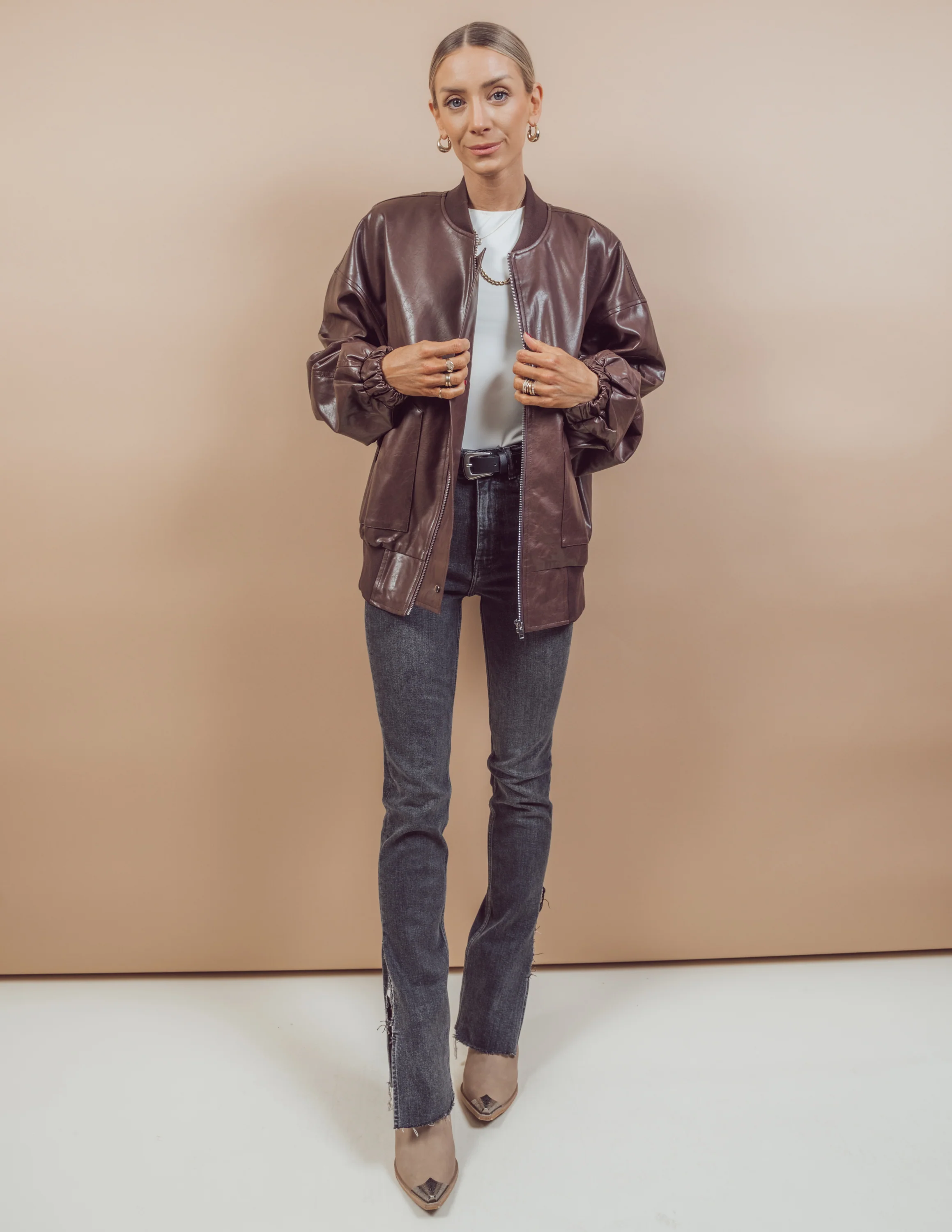Mati Faux Leather Jacket - Image 4