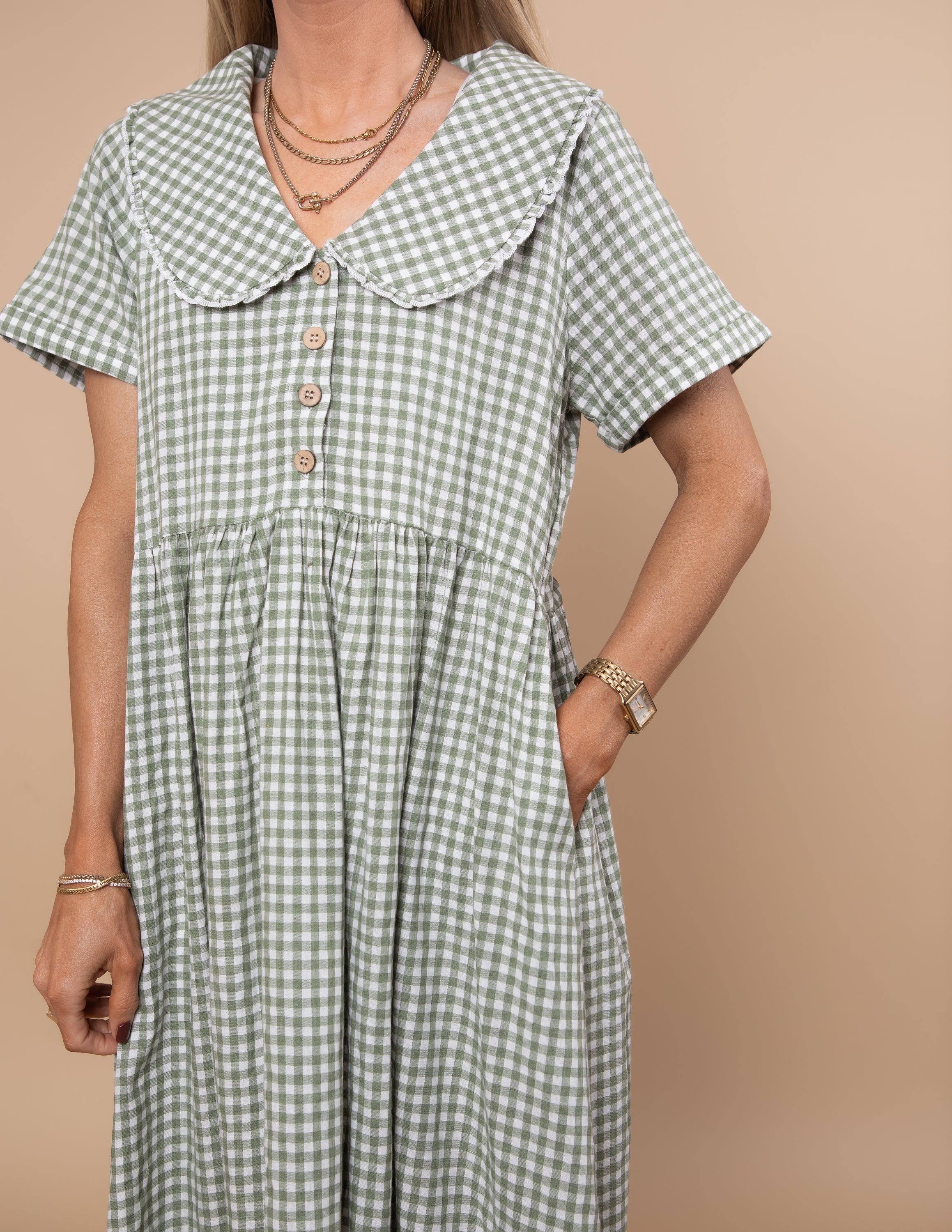 Meadow Gingham Dress - Image 3
