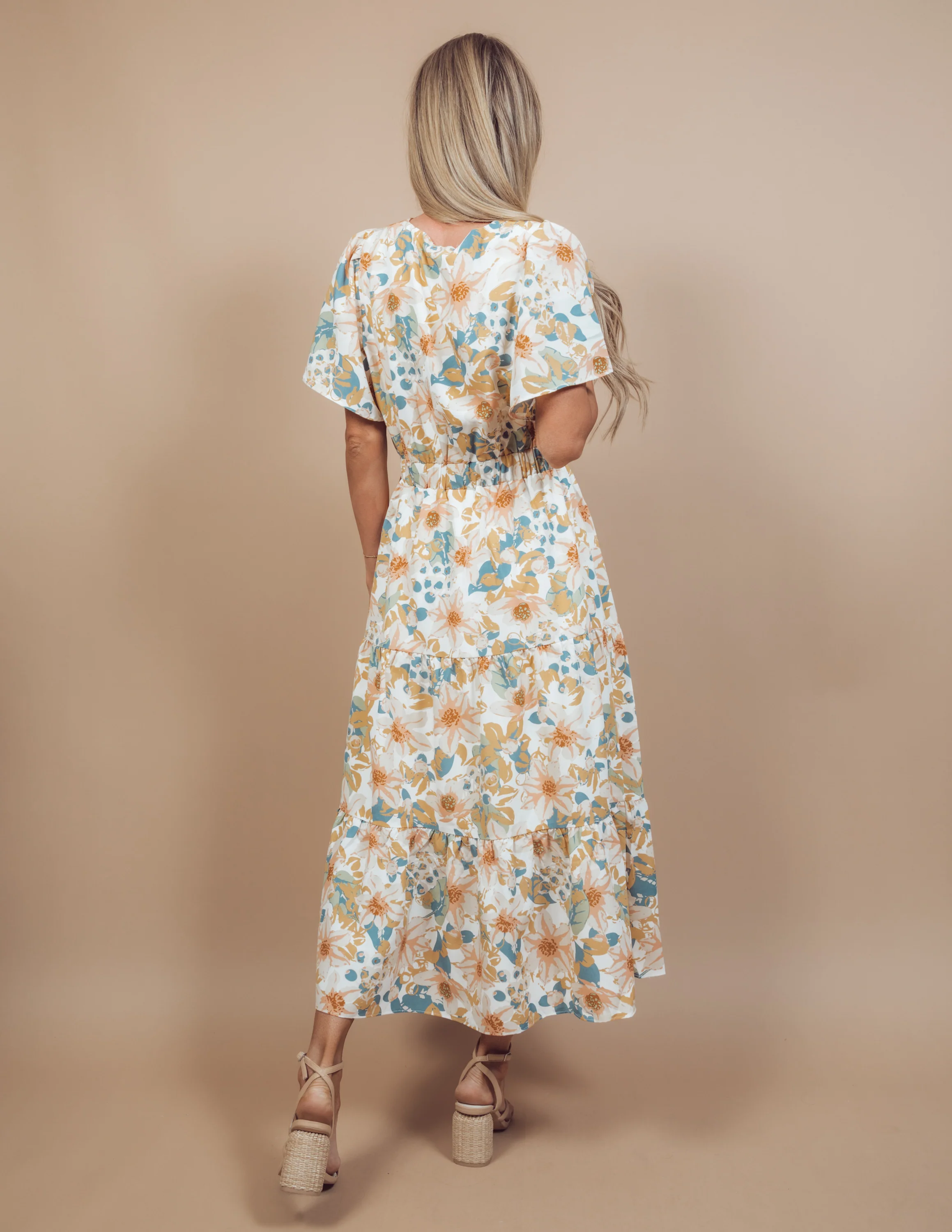 Meredith Floral Midi Dress - Image 3