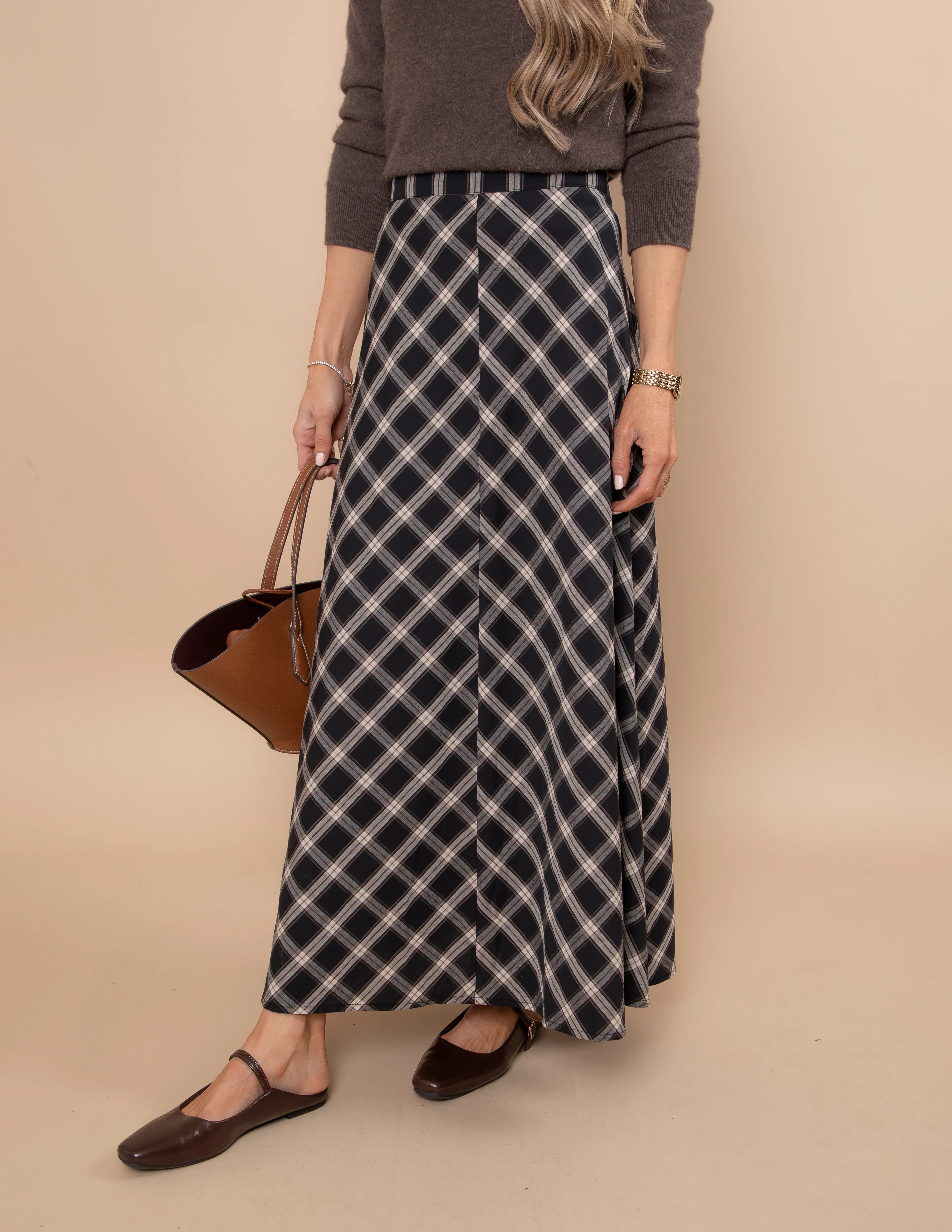 Odette Plaid Skirt - Image 3