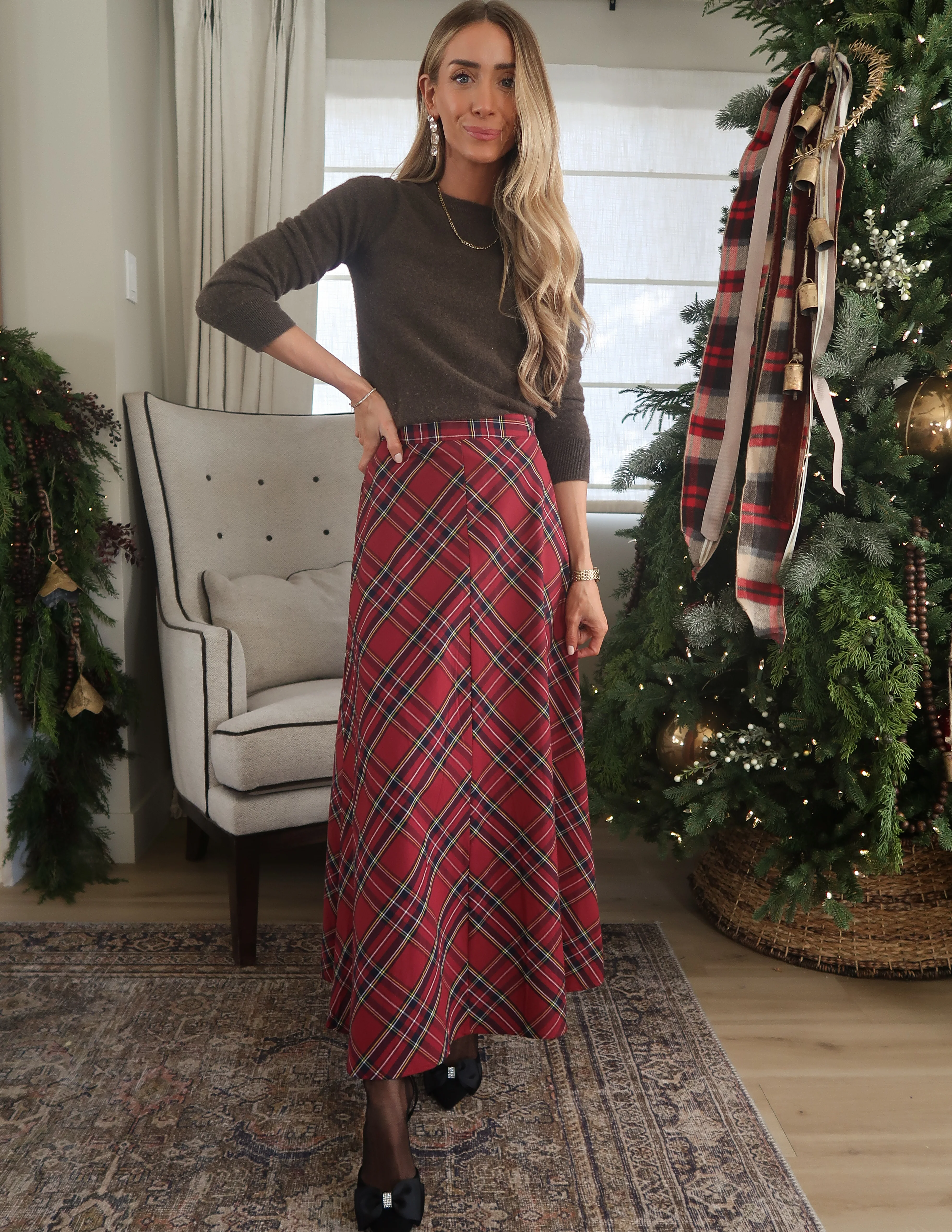 Odette Plaid Skirt - Image 6
