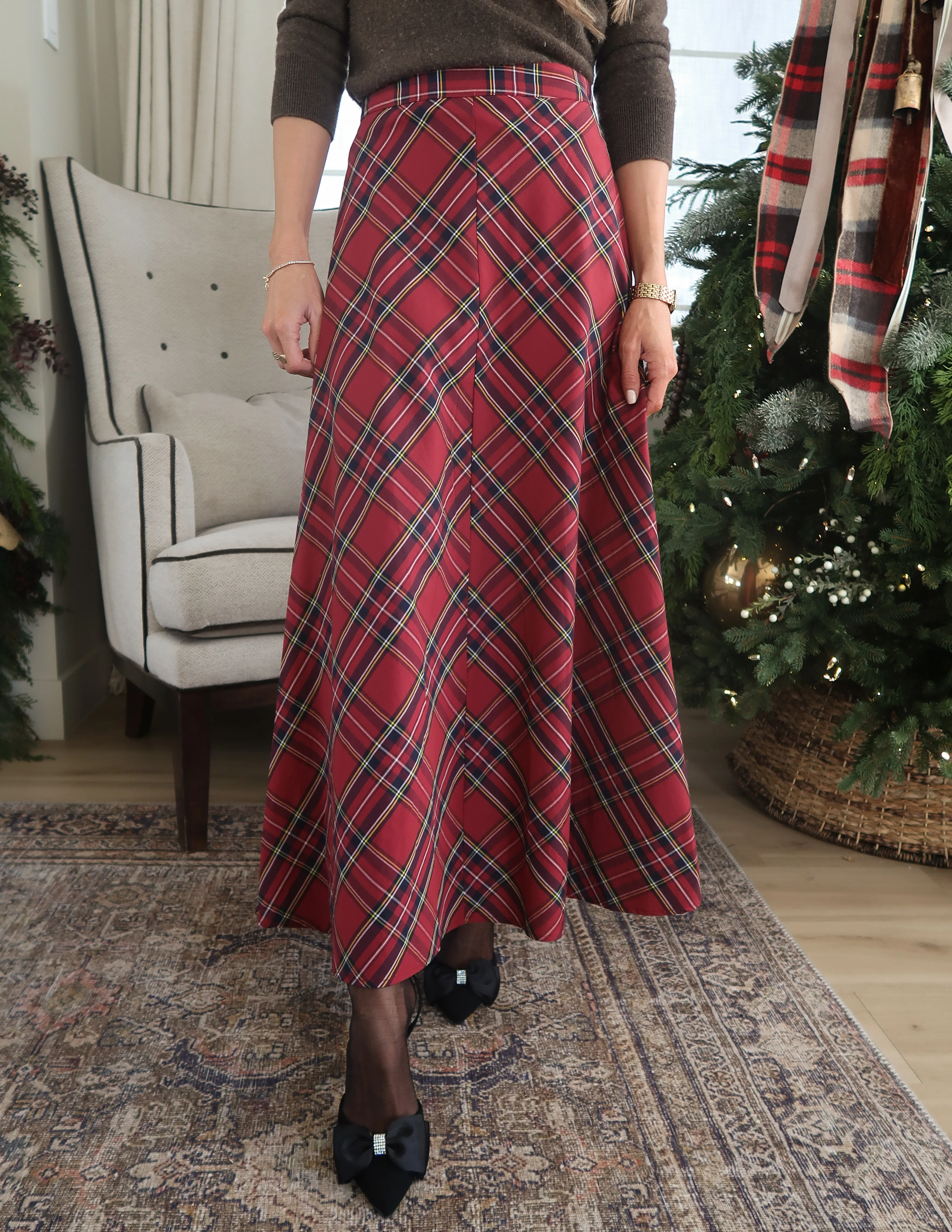 Odette Plaid Skirt - Image 7