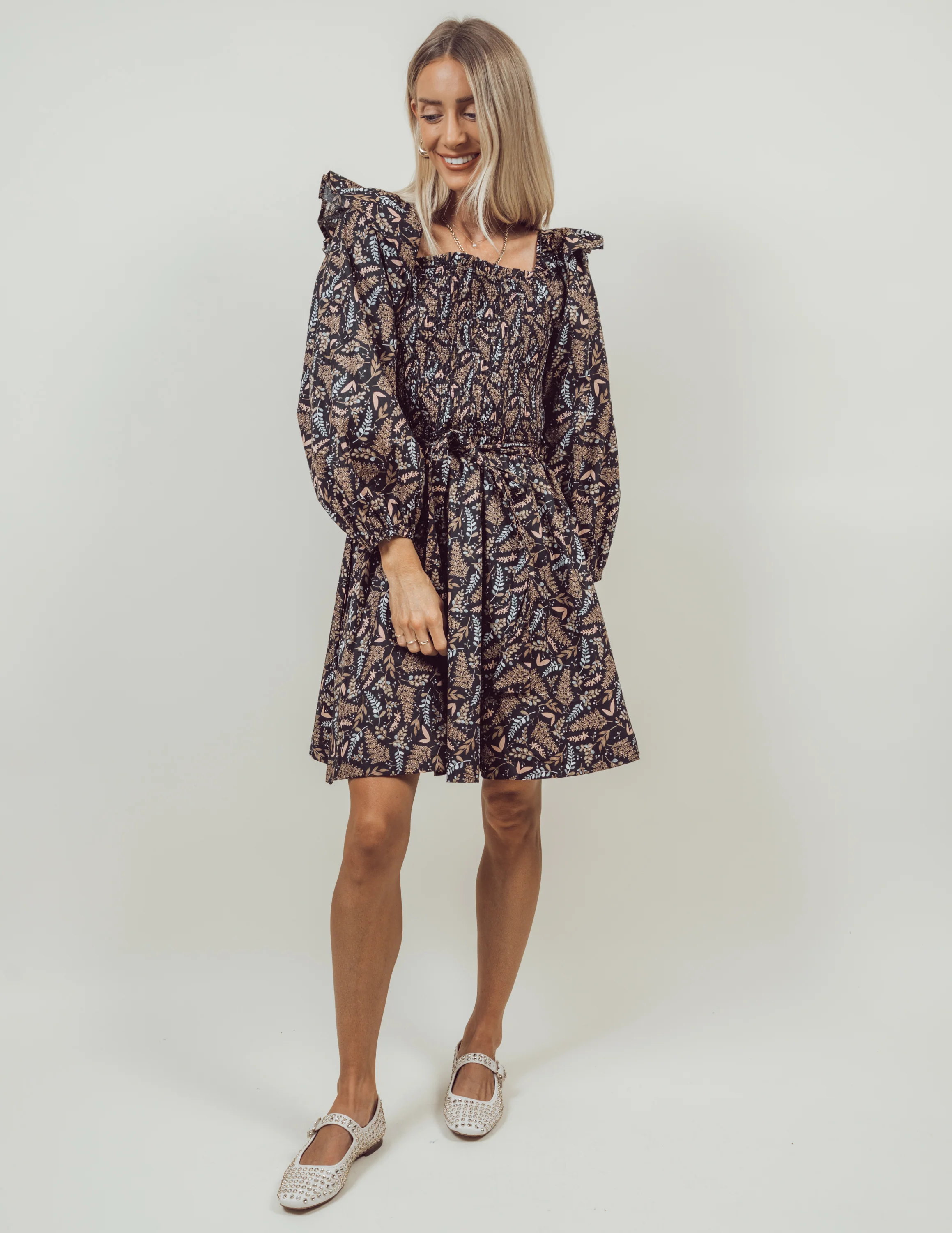 Olivia Printed Dress - Image 4