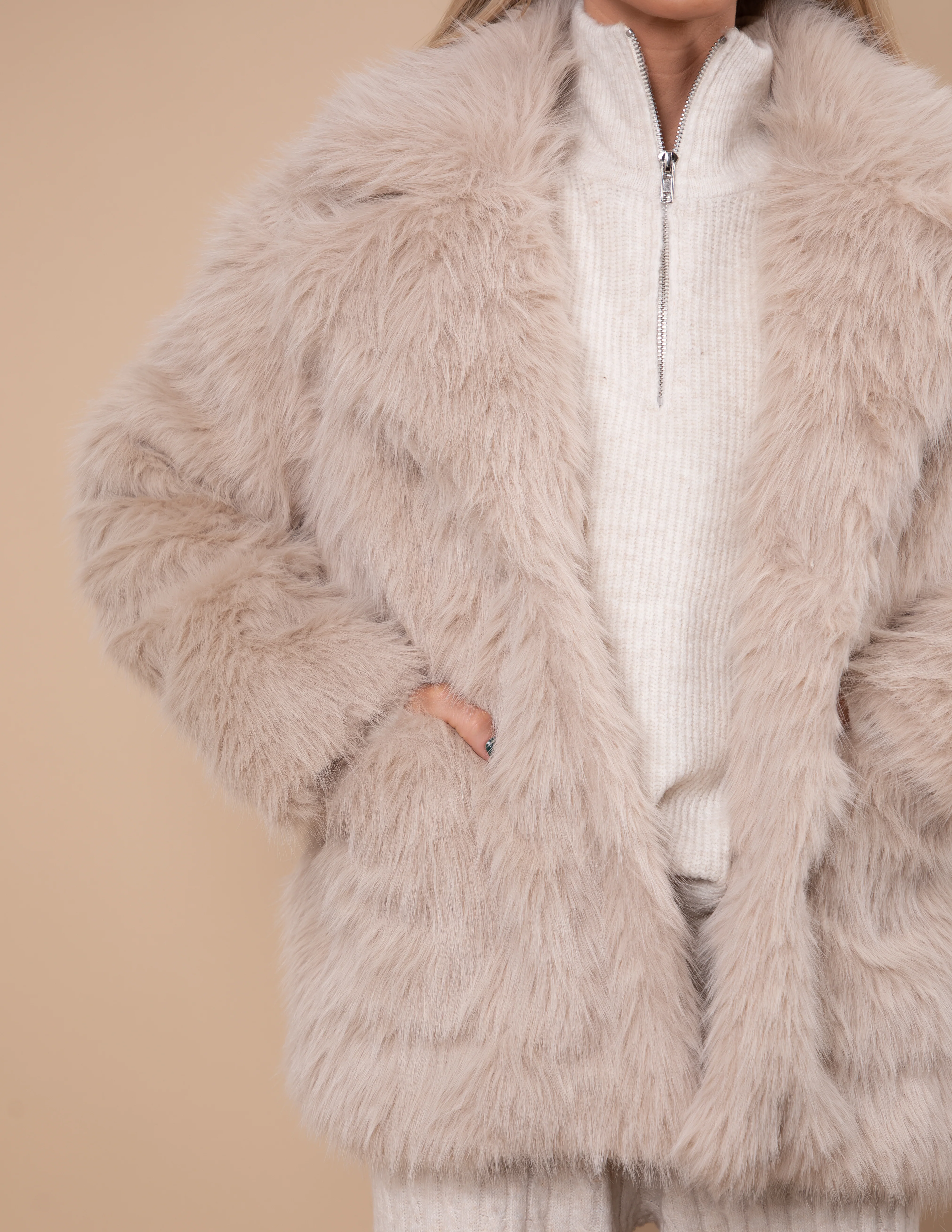 Opulence Faux Fur Coat - Image 4
