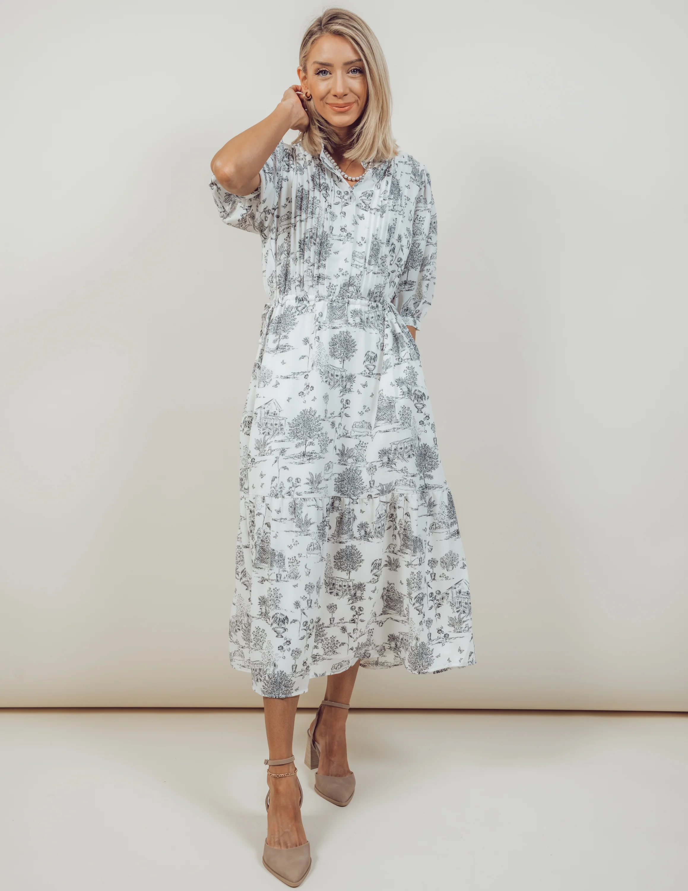 Patio Printed Dress - Image 6