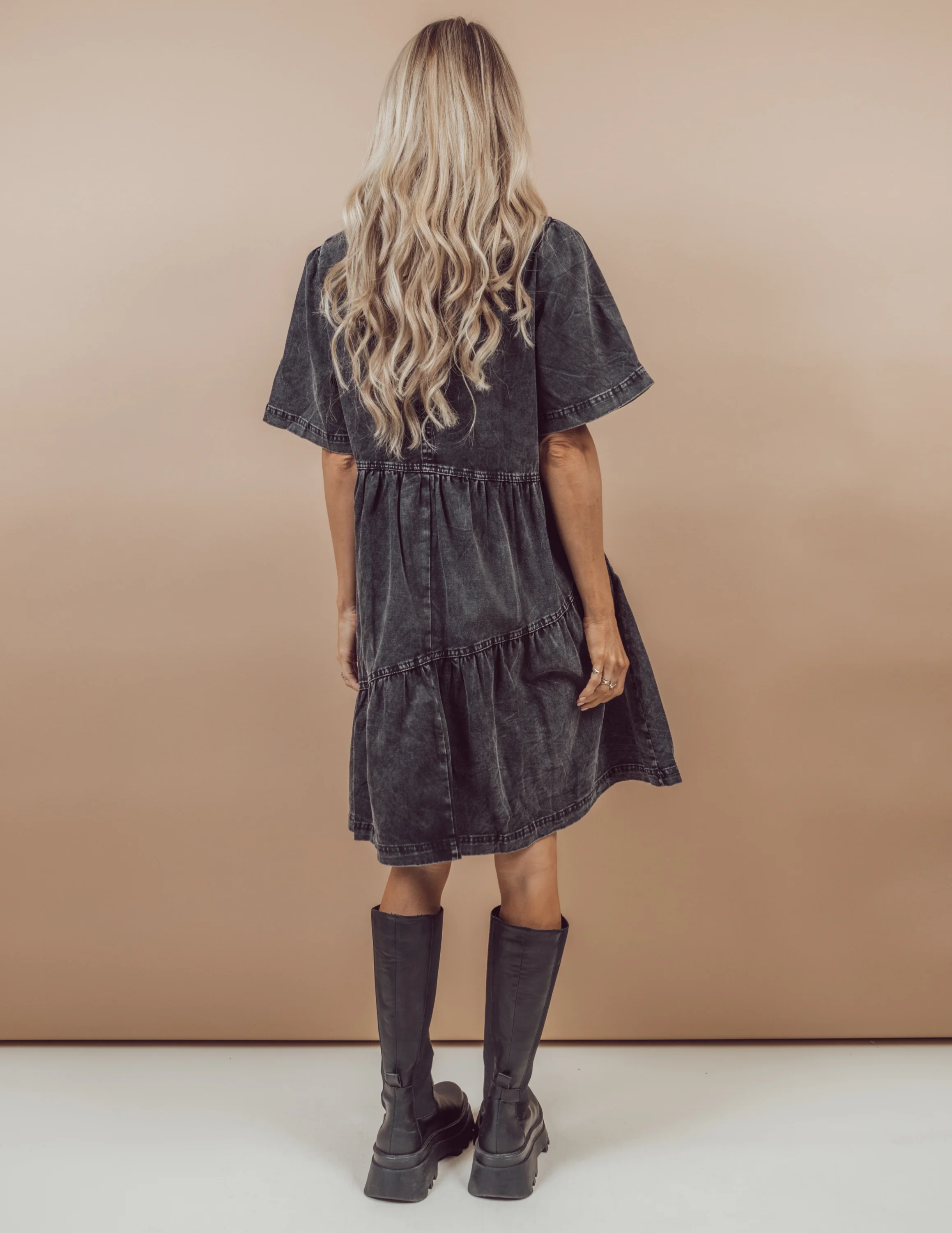 Peggy Denim Dress - Image 3