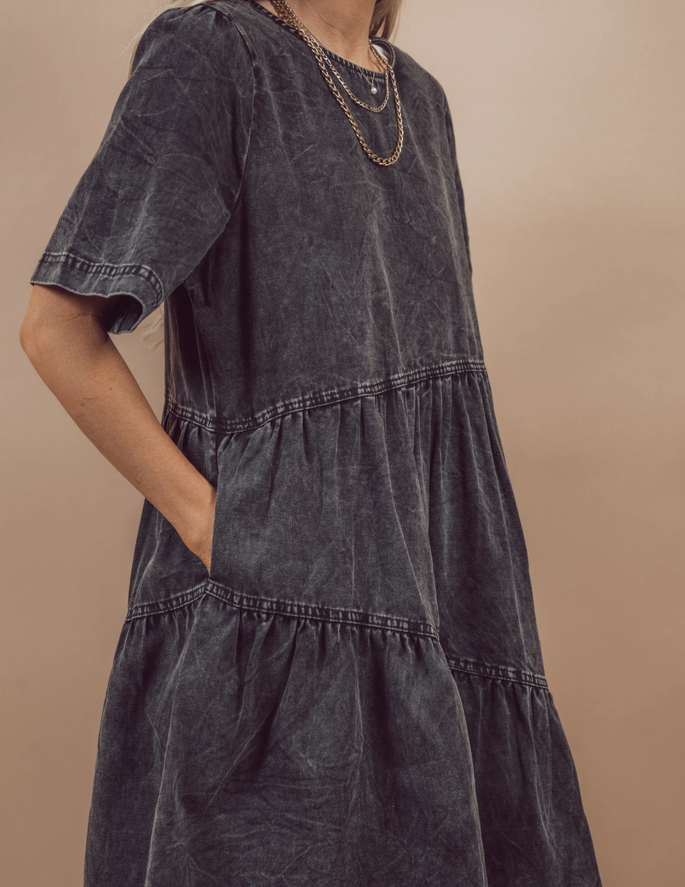 Peggy Denim Dress - Image 4