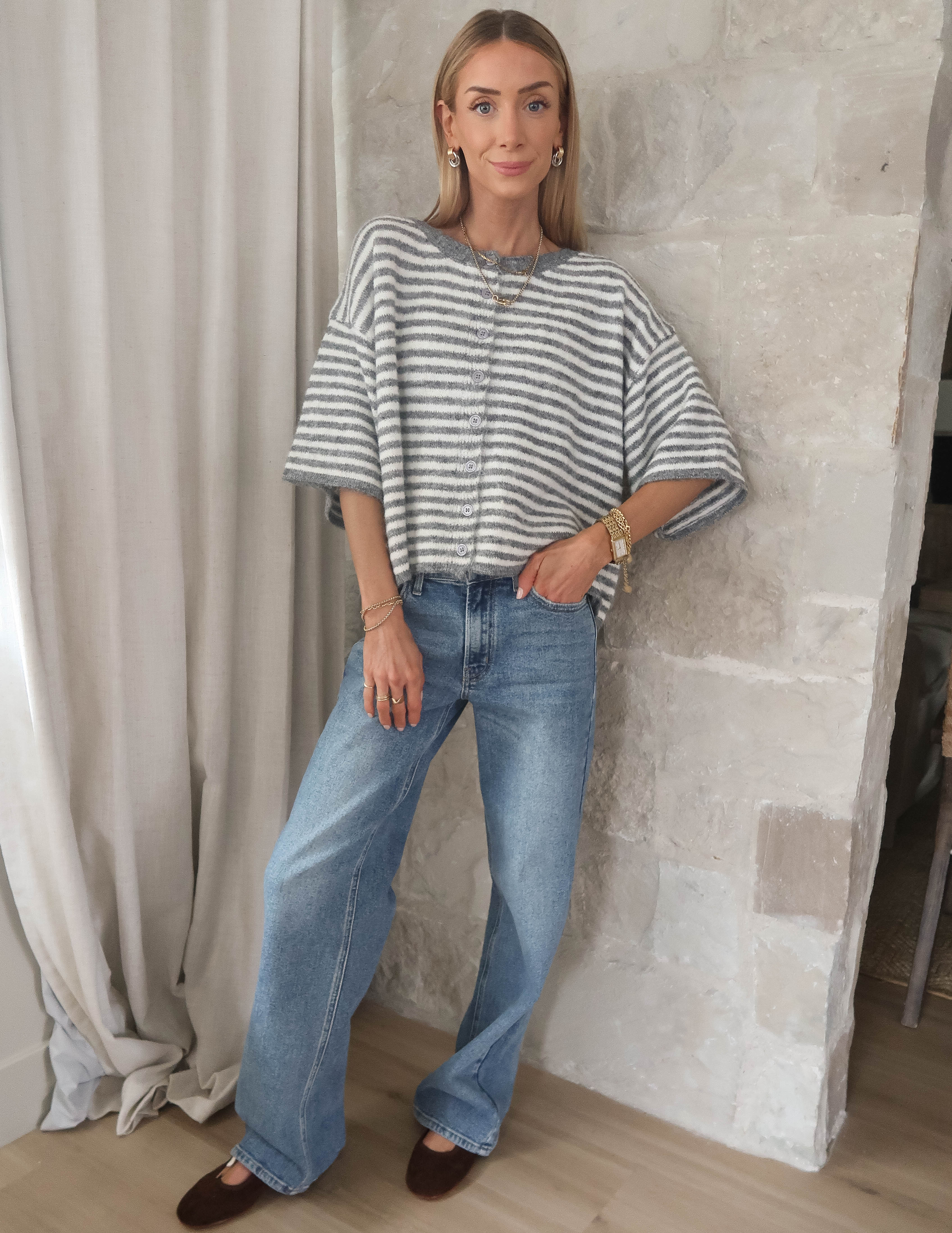 Ridgeway Striped Cardigan - Image 2