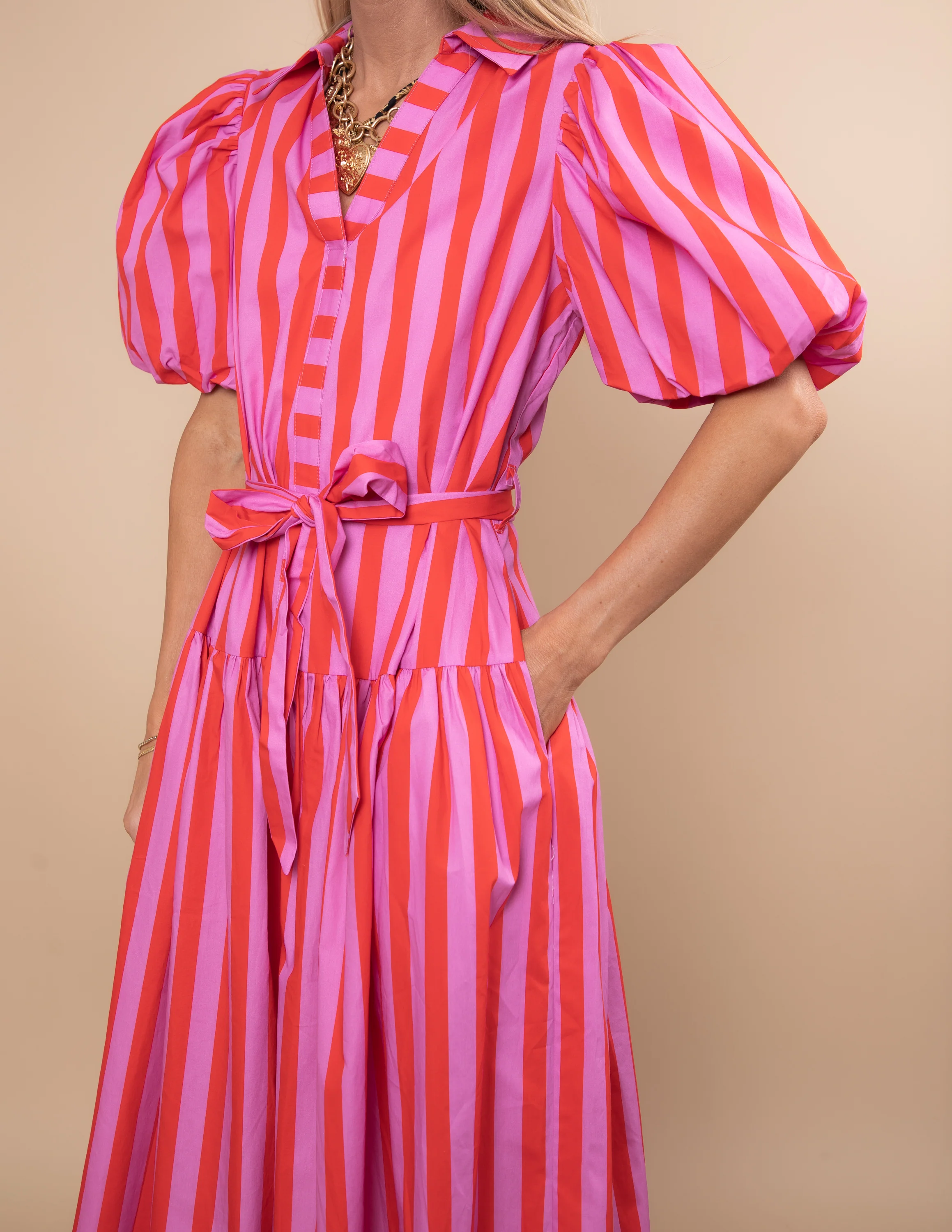 Rosie Stripe Dress - Image 5