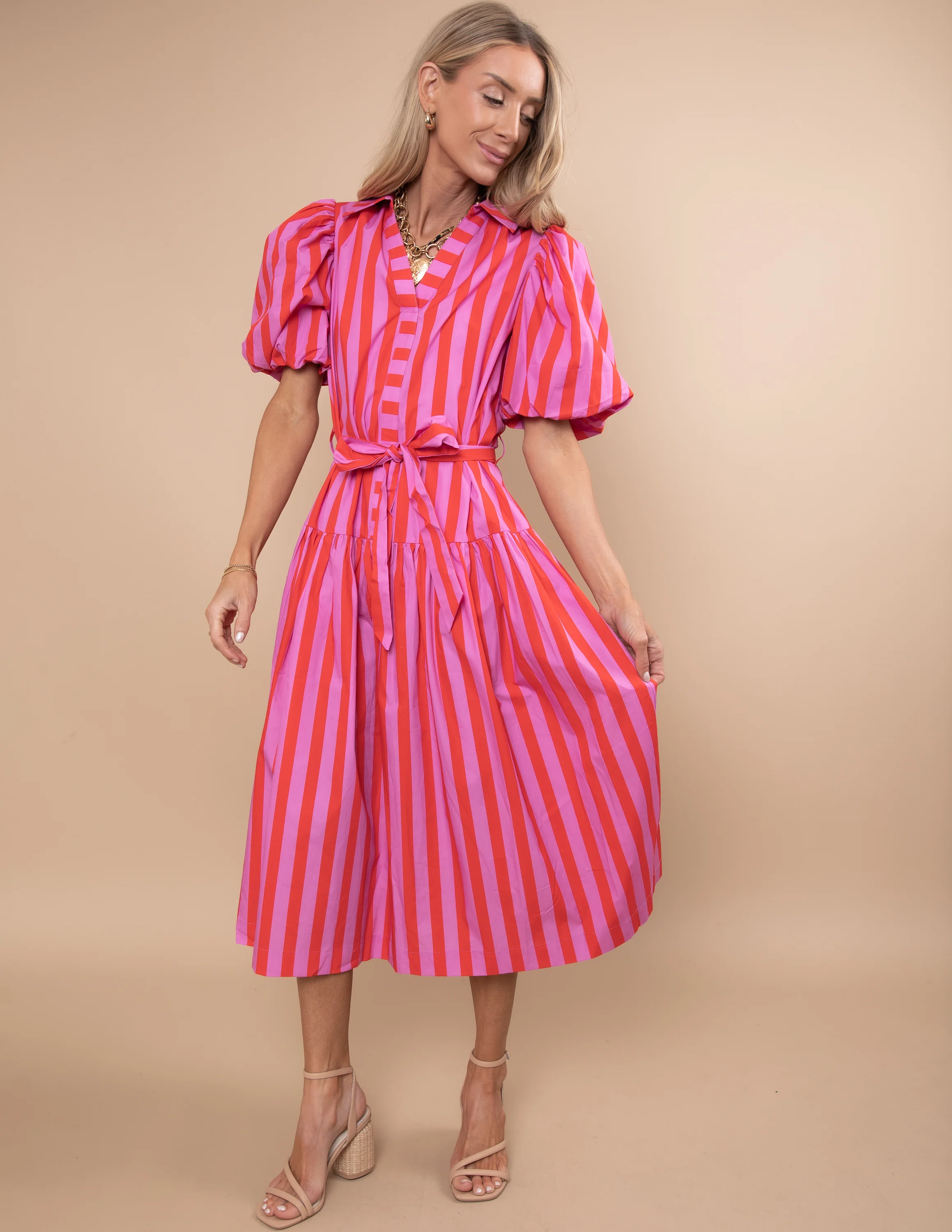 Rosie Stripe Dress - Image 6
