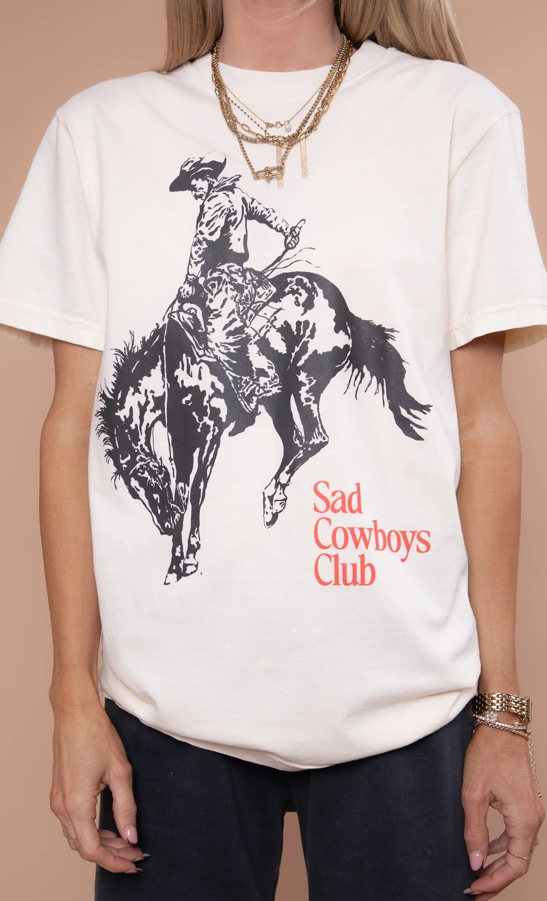 Sad Cowboys Club Graphic Tee - Image 3