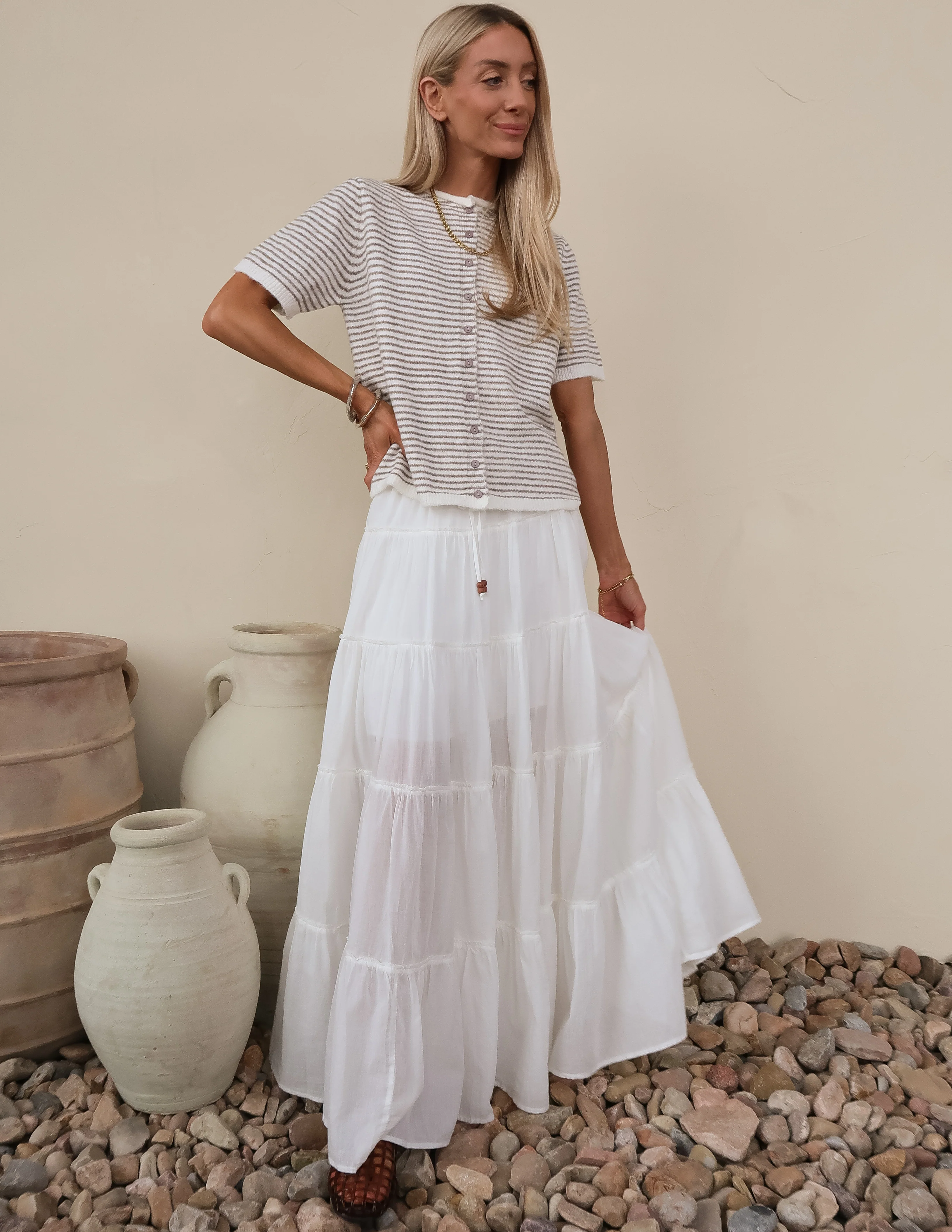 Santorini Flow Maxi Skirt - Image 2