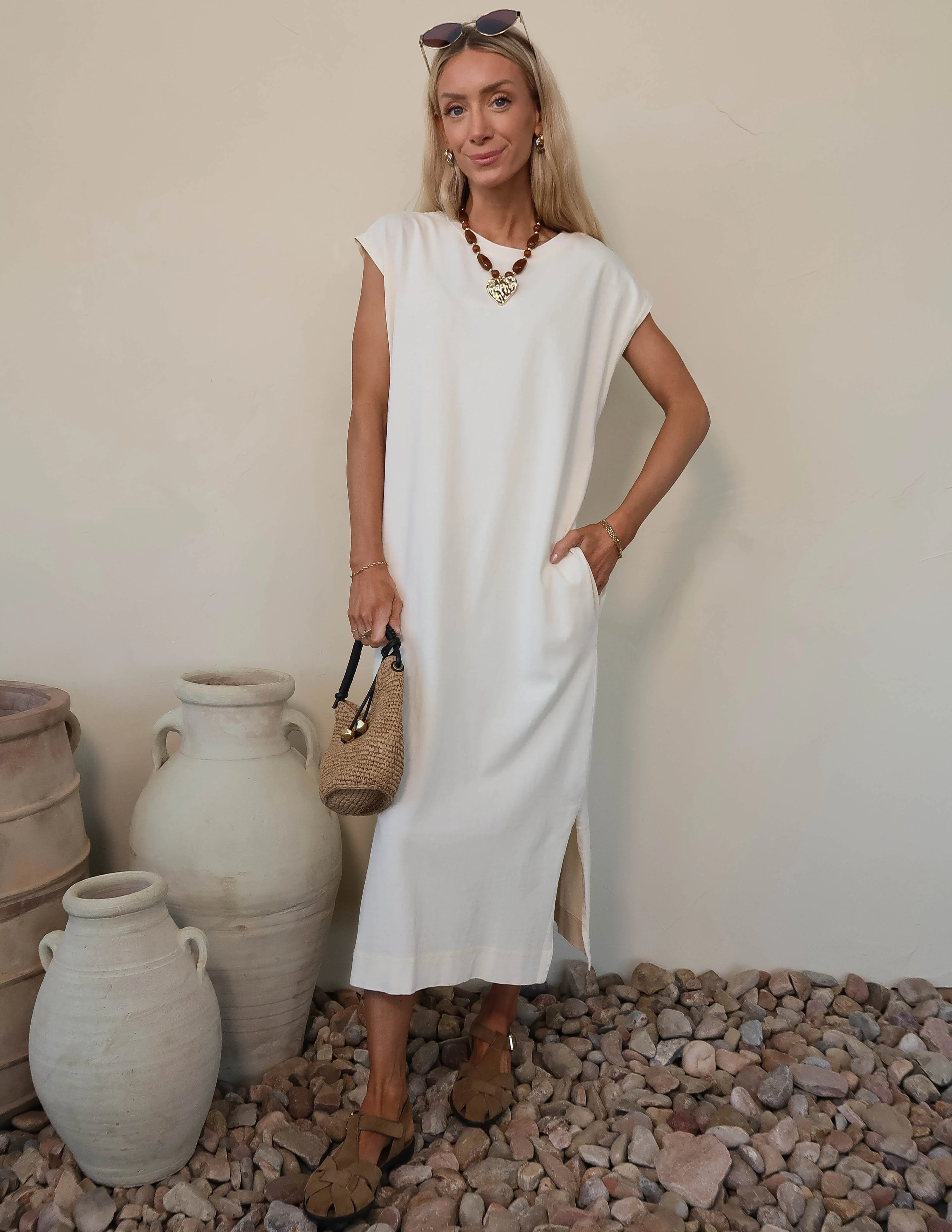 Serene Silhouette Midi Dress - Image 2