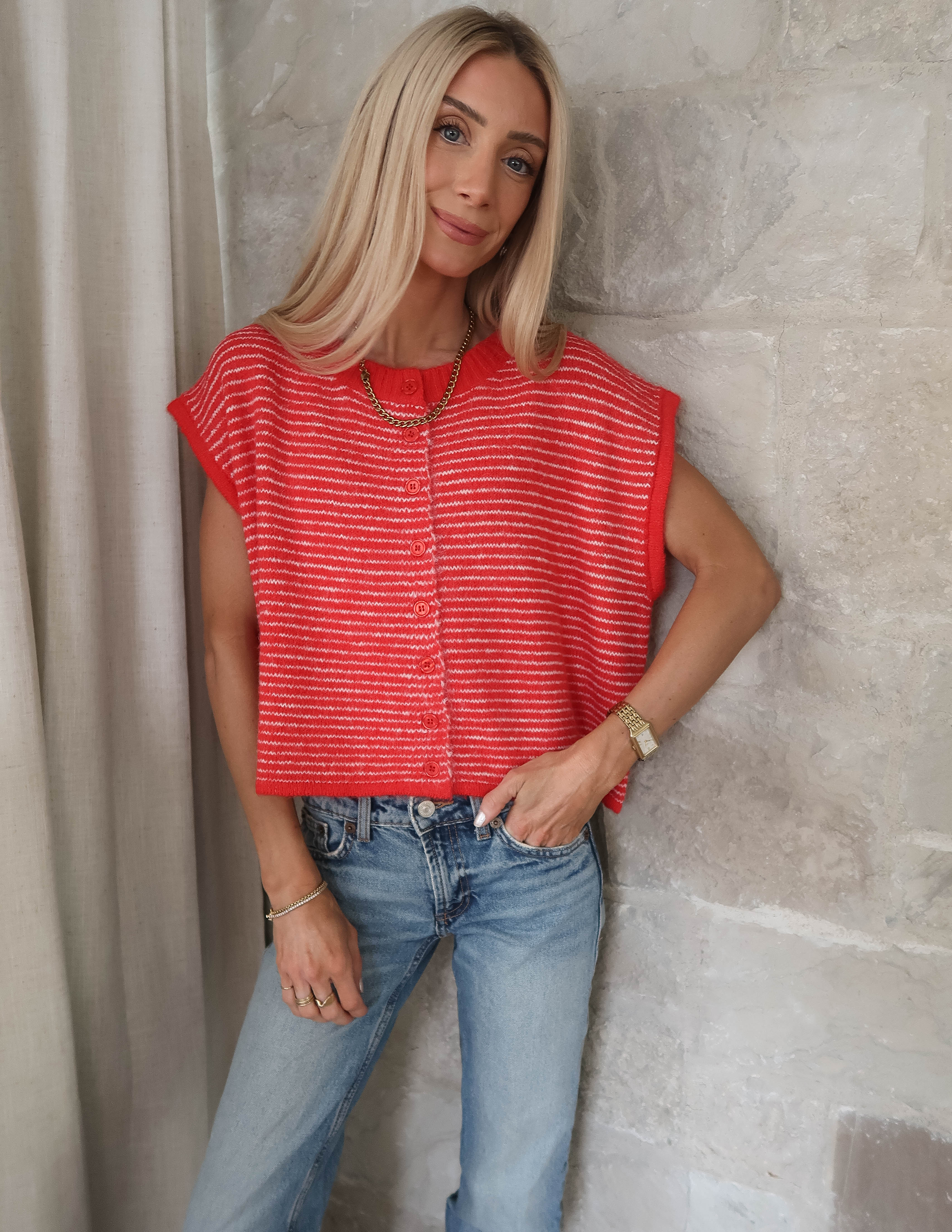 Soft Days Striped Top - Image 2