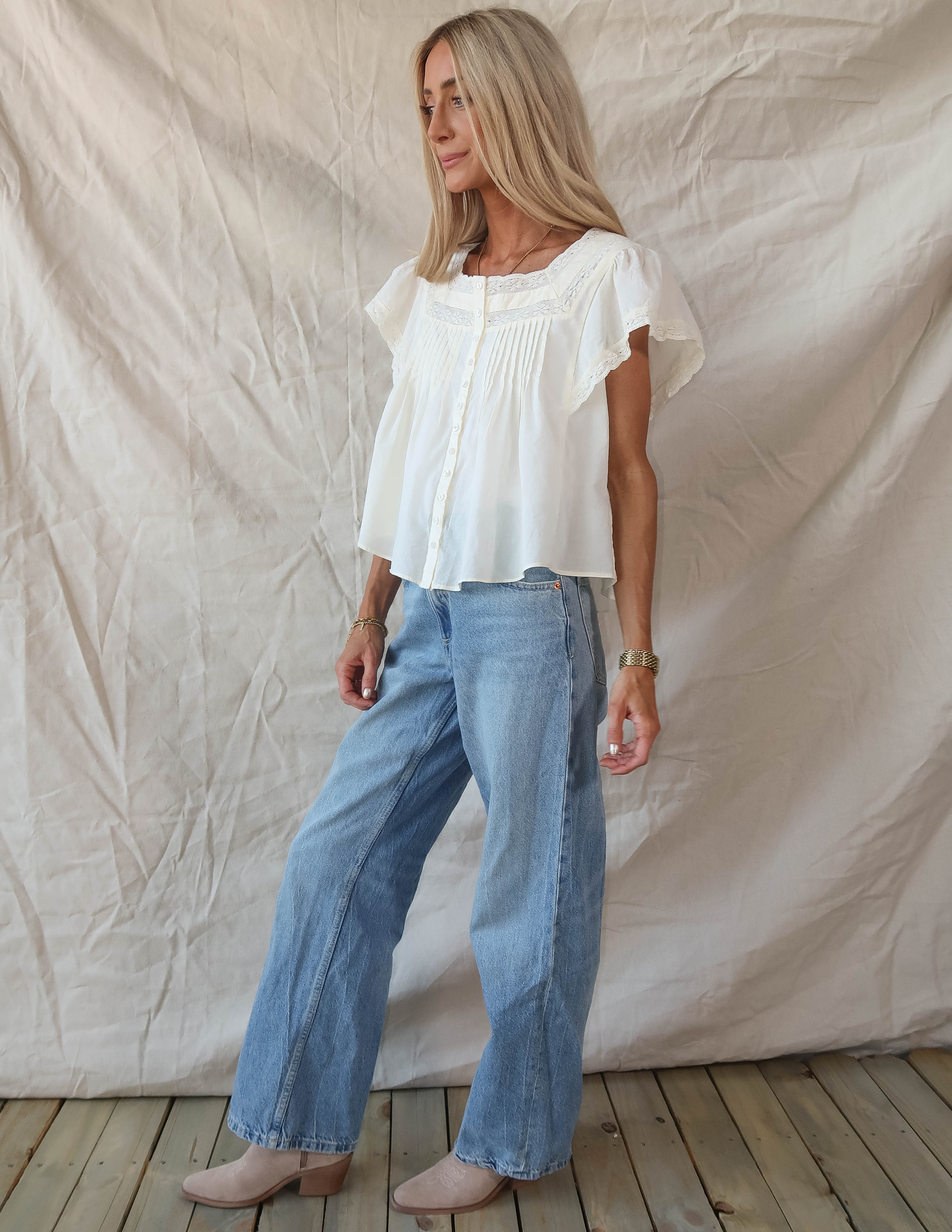 Soft Romance Pintuck Top - Image 4