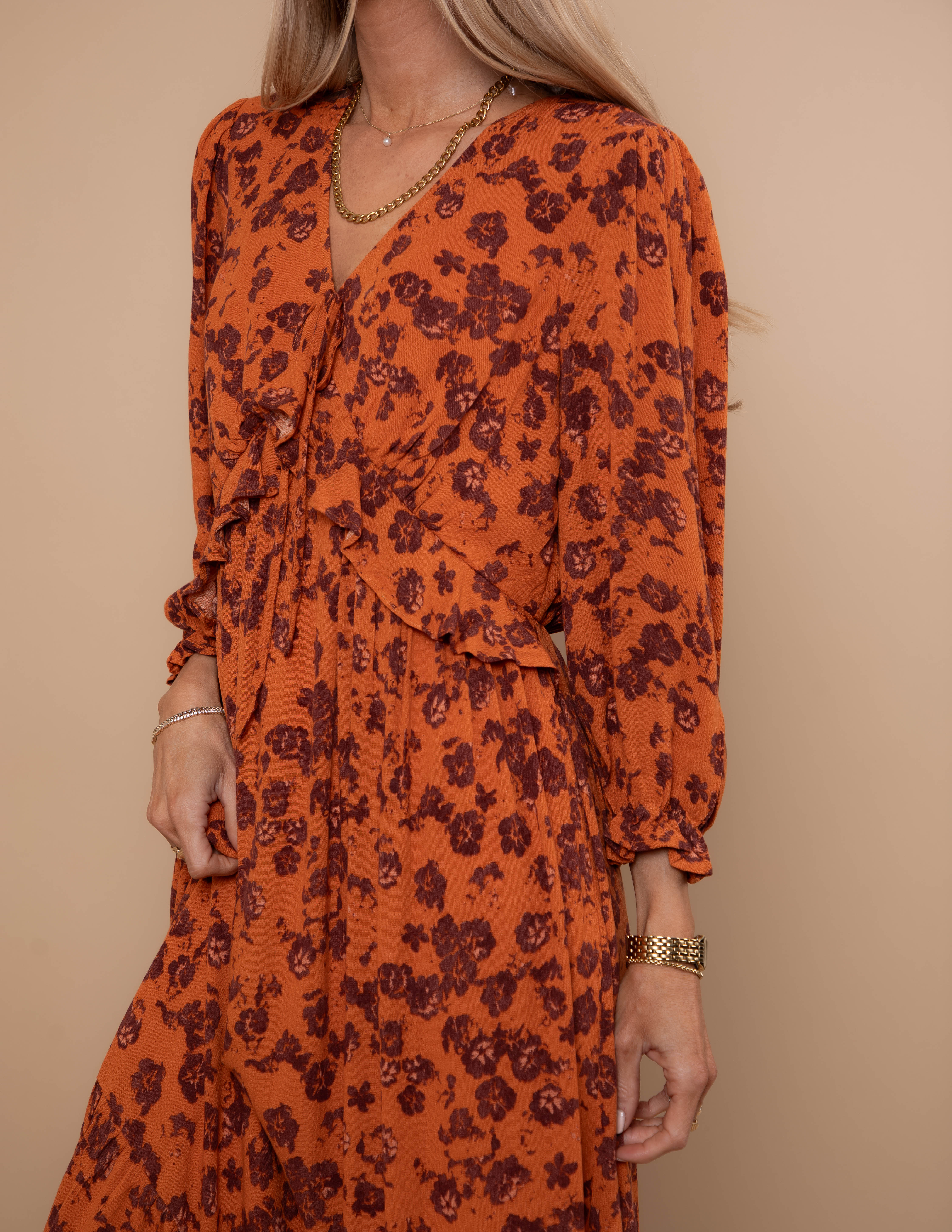 Spiced Bloom Maxi Dress - Image 4
