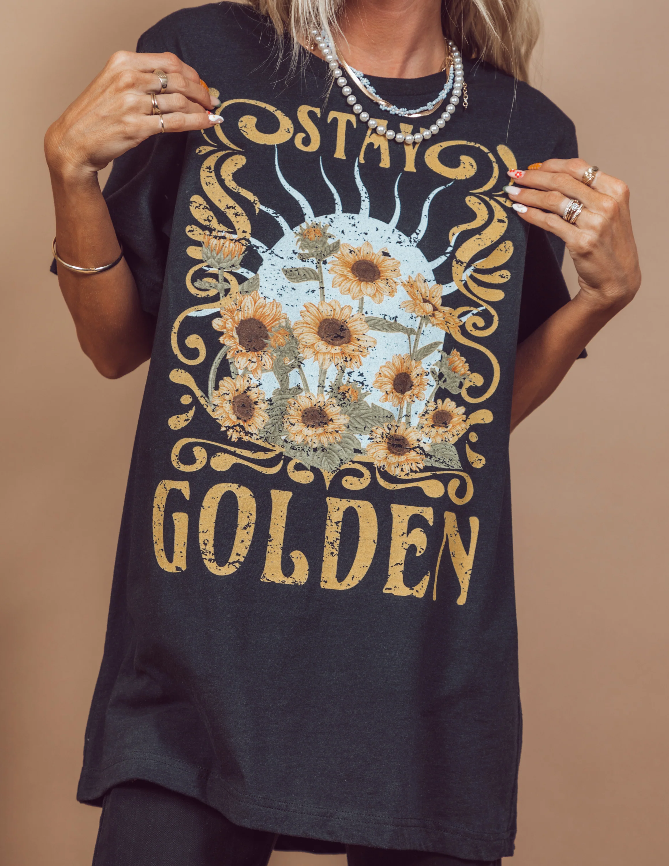 Stay Golden Graphic Tee - Image 3