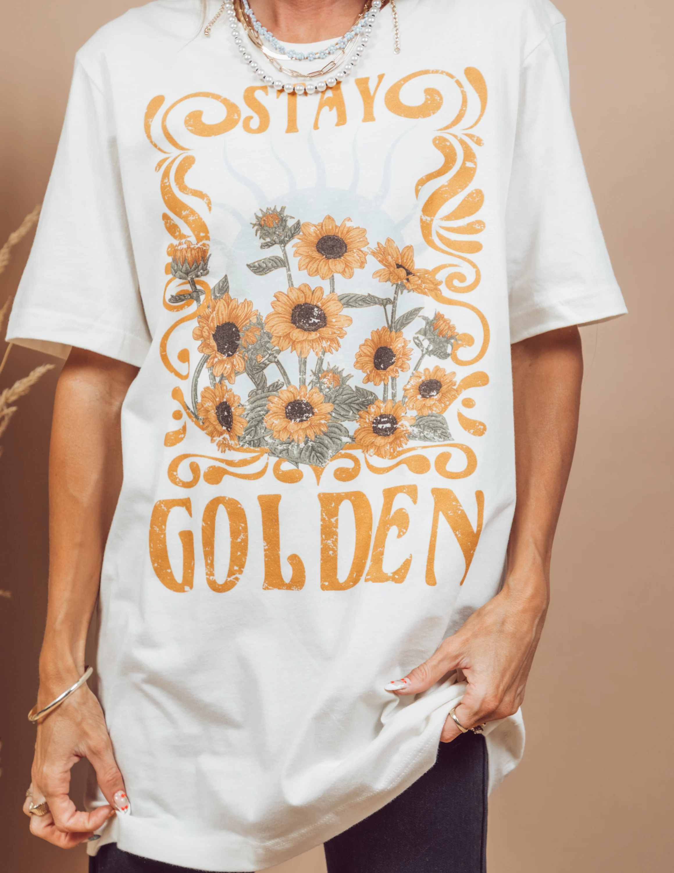 Stay Golden Graphic Tee - Image 7