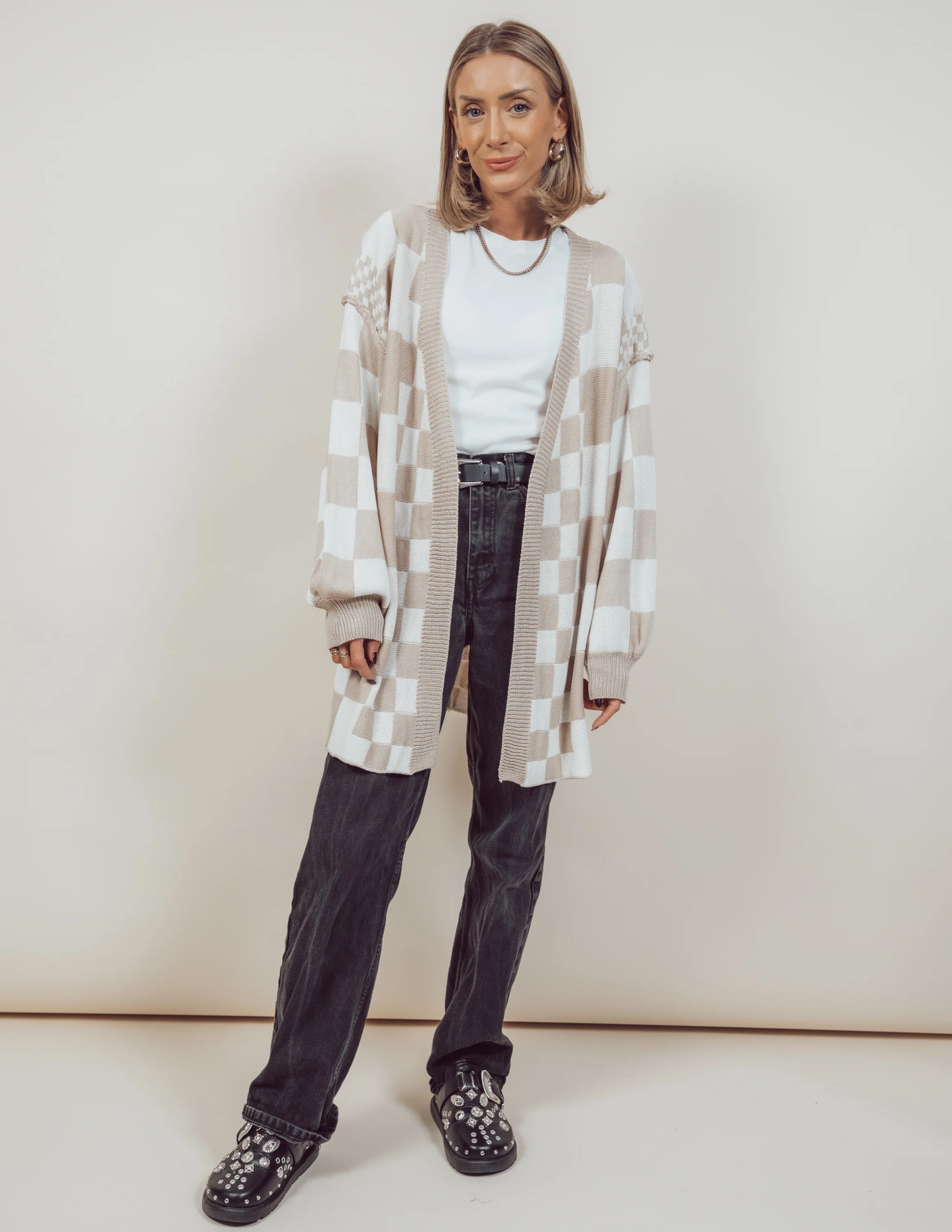 Story Checkered Cardigan - Image 5