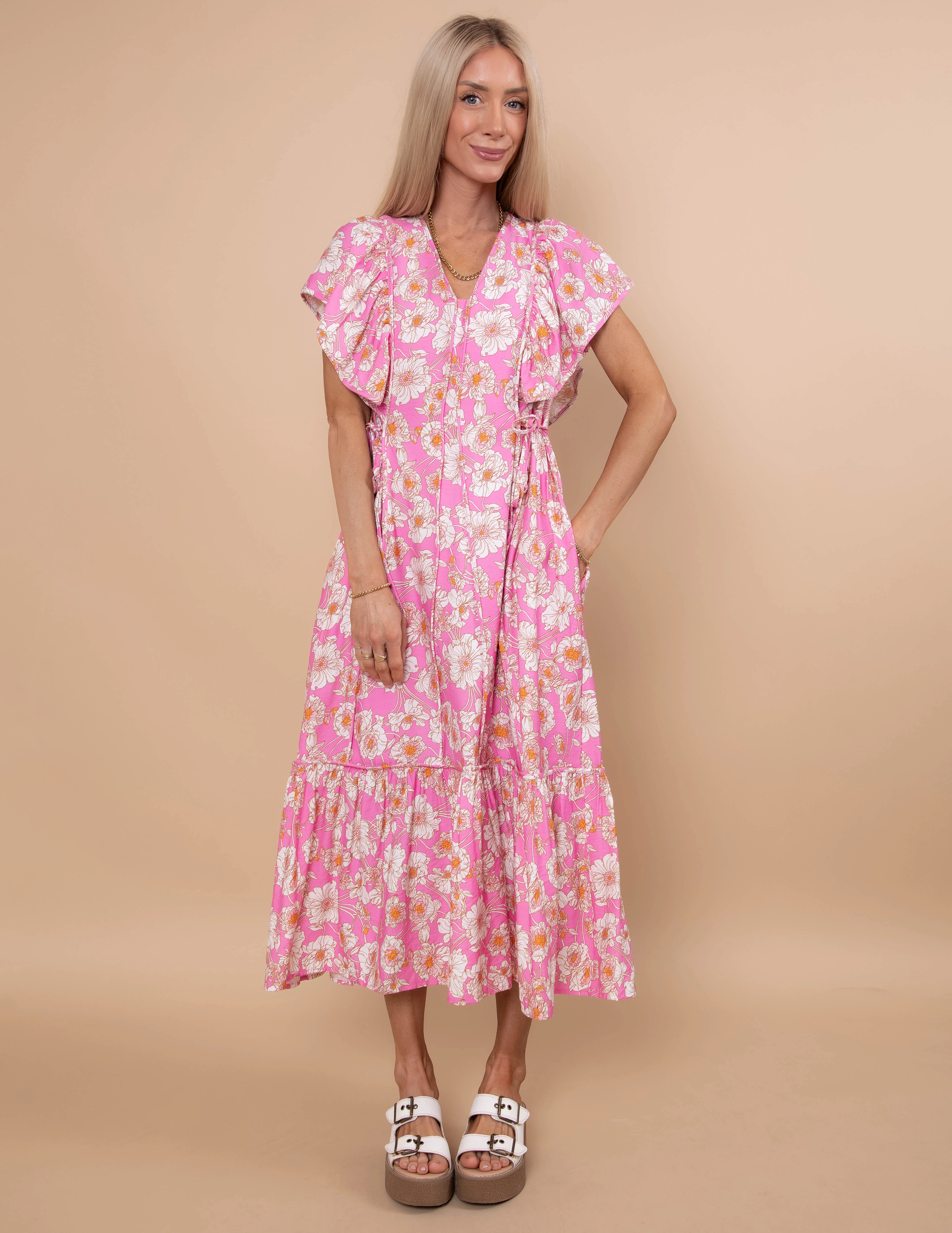 Summer Petal Midi Dress - Image 2