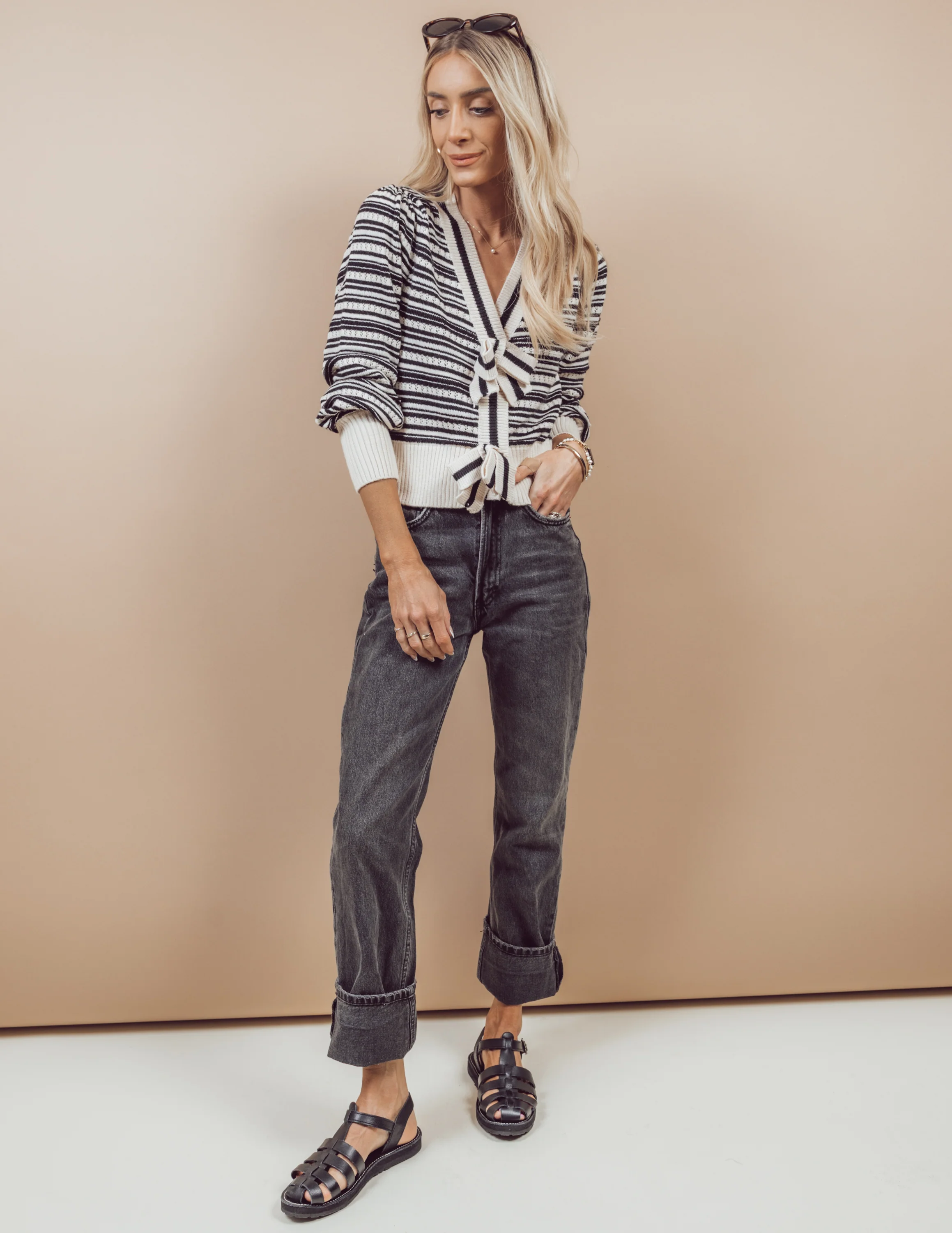 Tori Striped Cardigan - Image 3