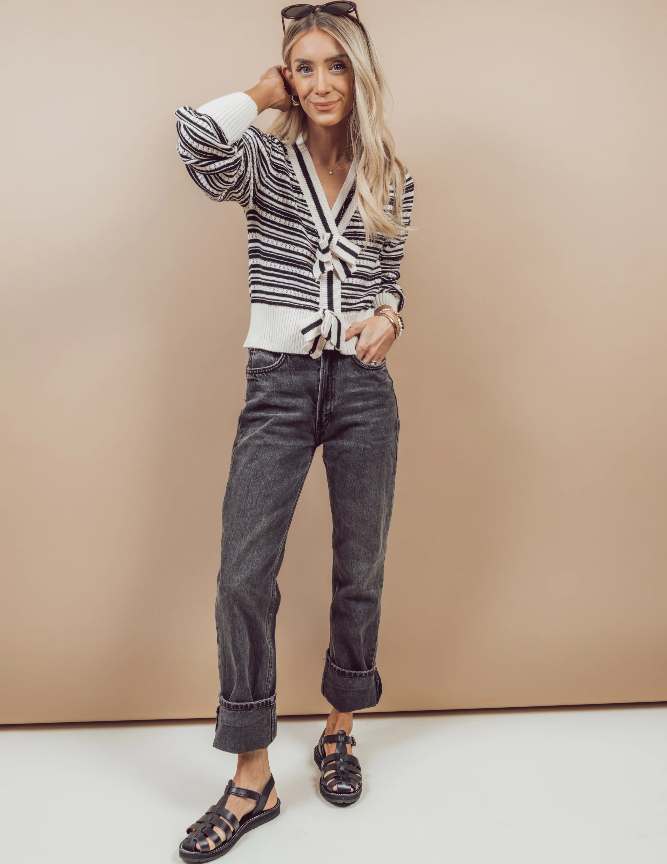 Tori Striped Cardigan - Image 6