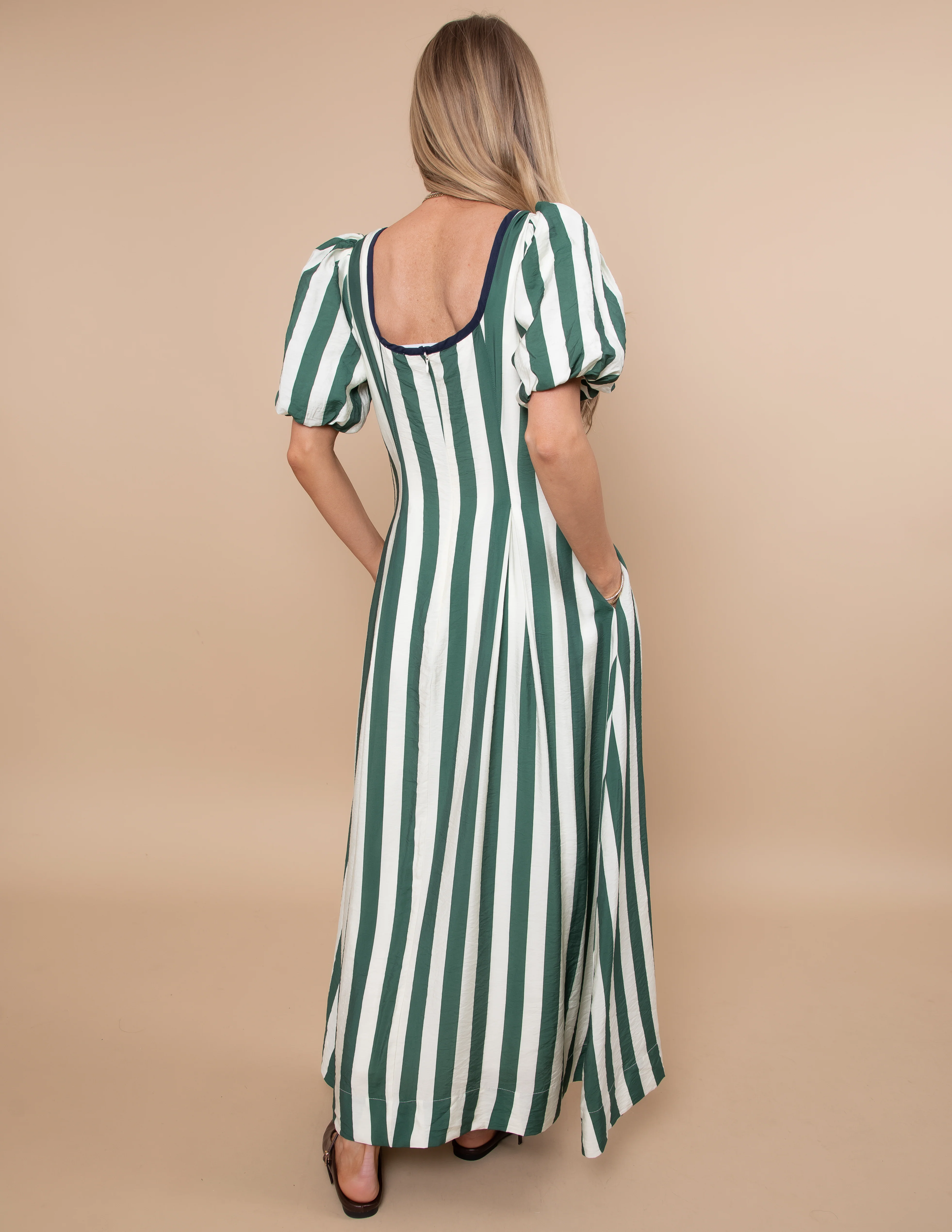 Uptown Lines Midi Dress - Image 4