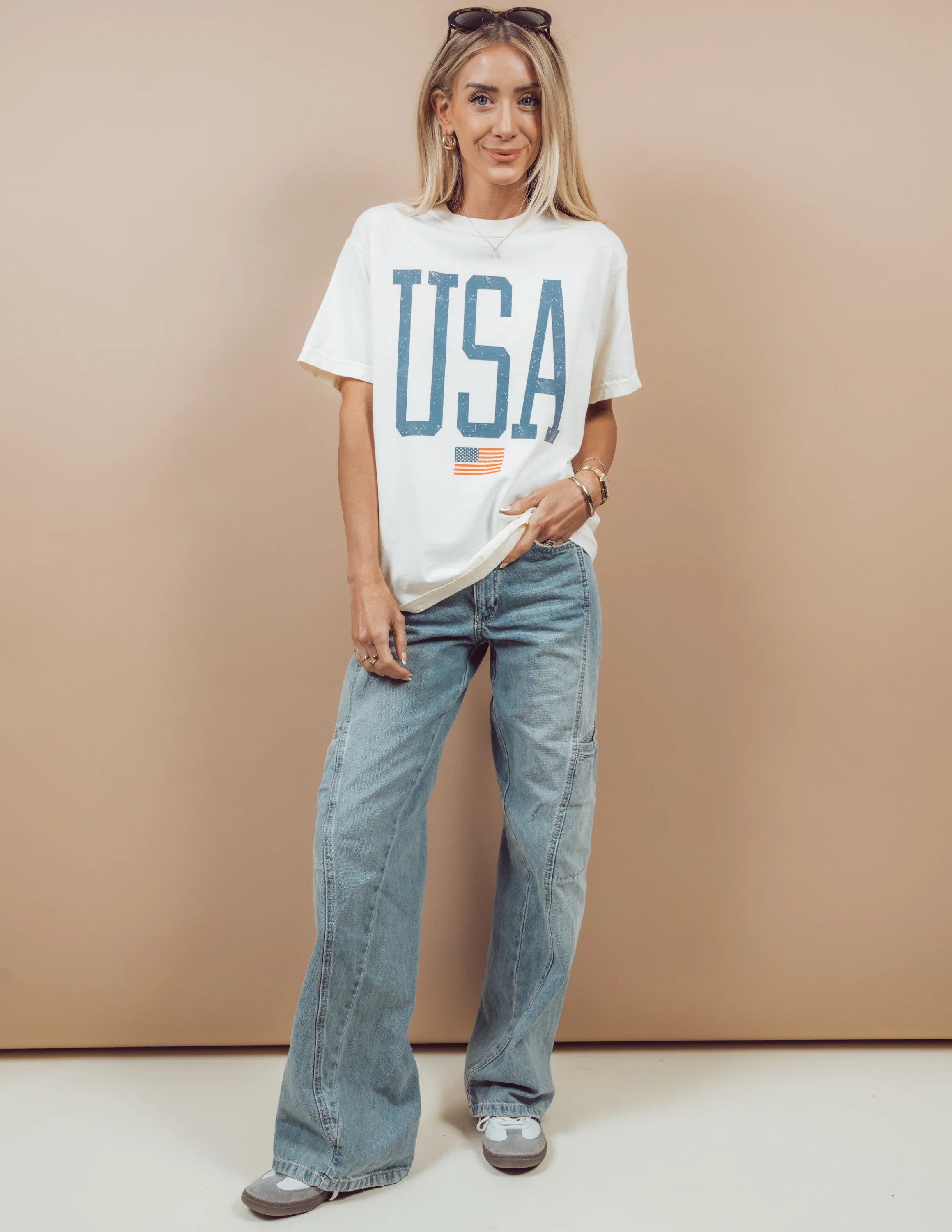 USA Vintage Graphic Tee - Image 2