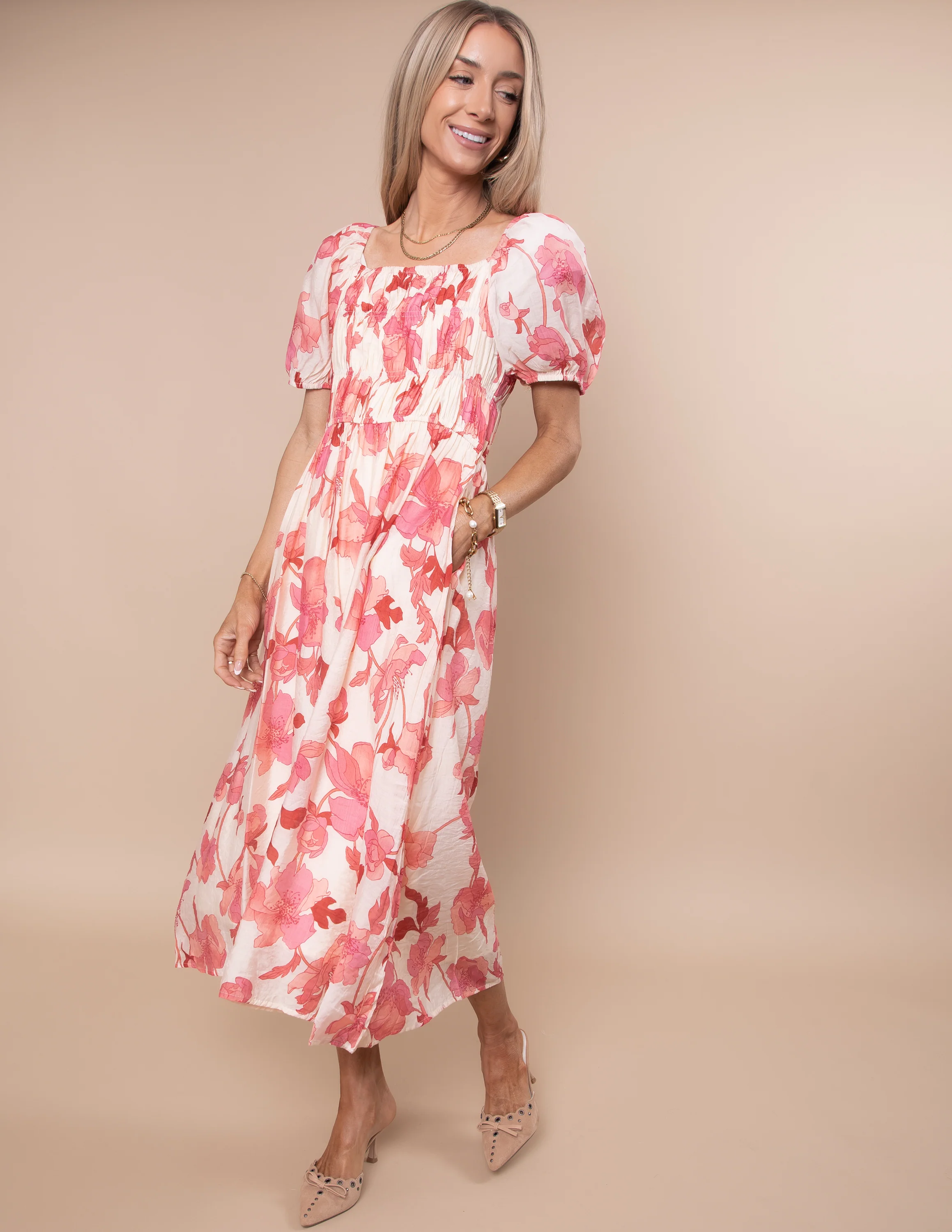 Vallet Floral Dress - Image 4