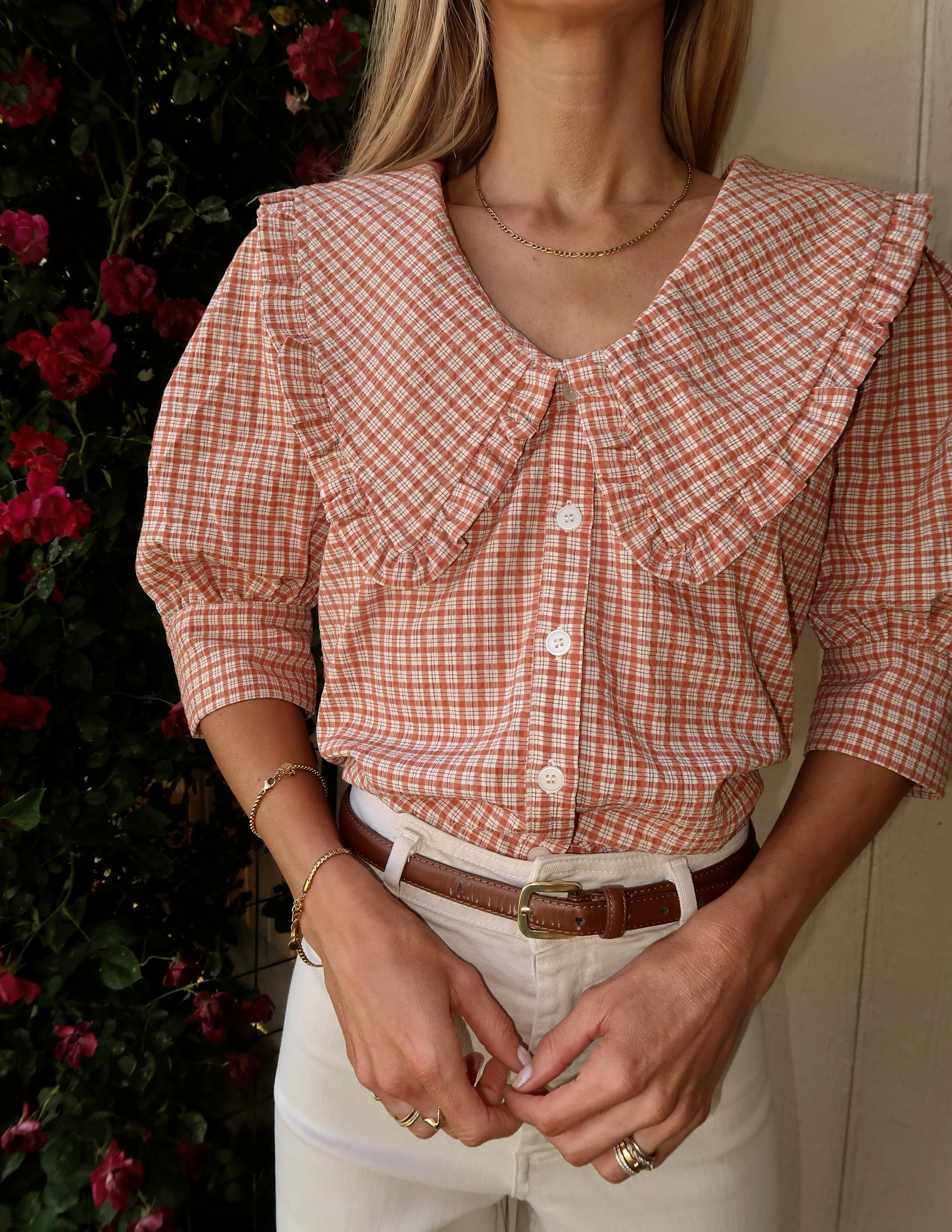 Vianna Plaid Top - Image 6
