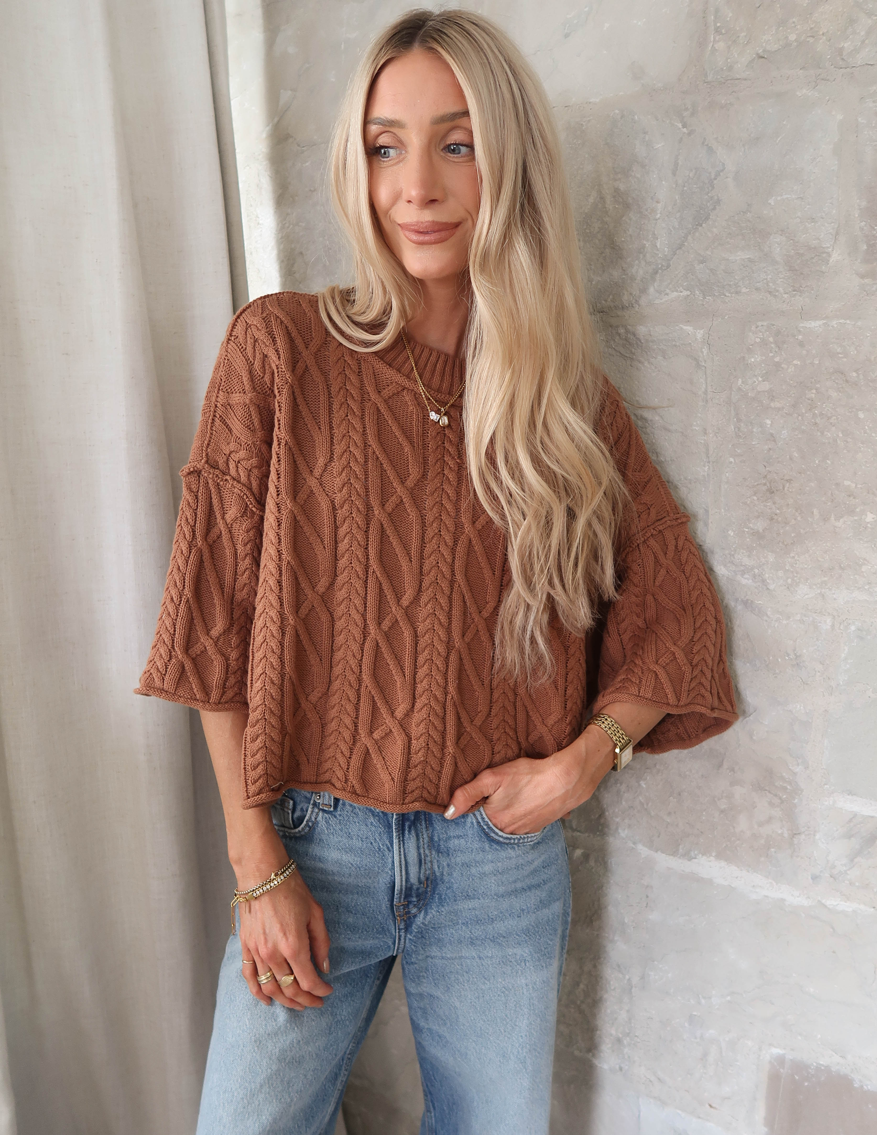 Washed Ashore Cable Sweater - Image 2