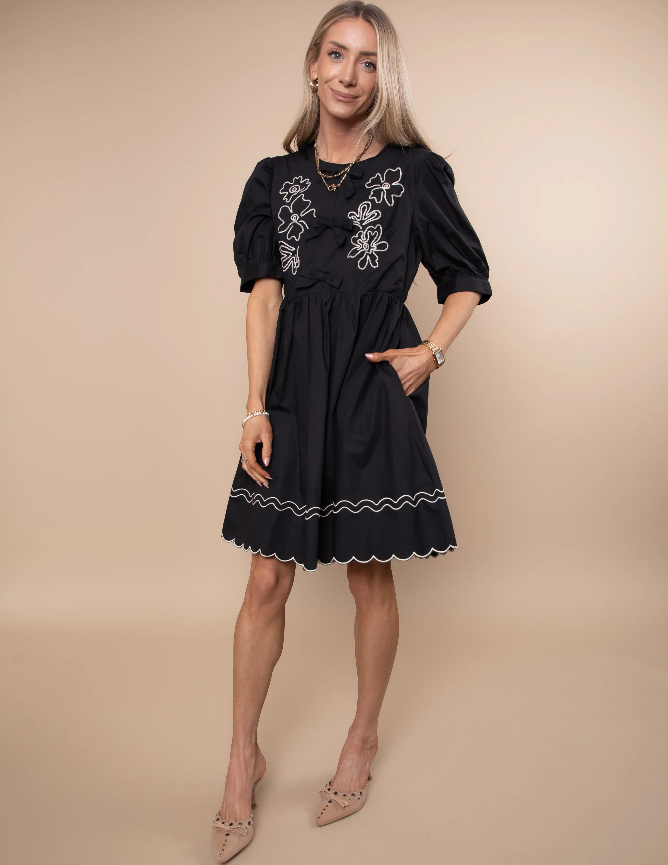 Weston Embroidered Dress - Image 4