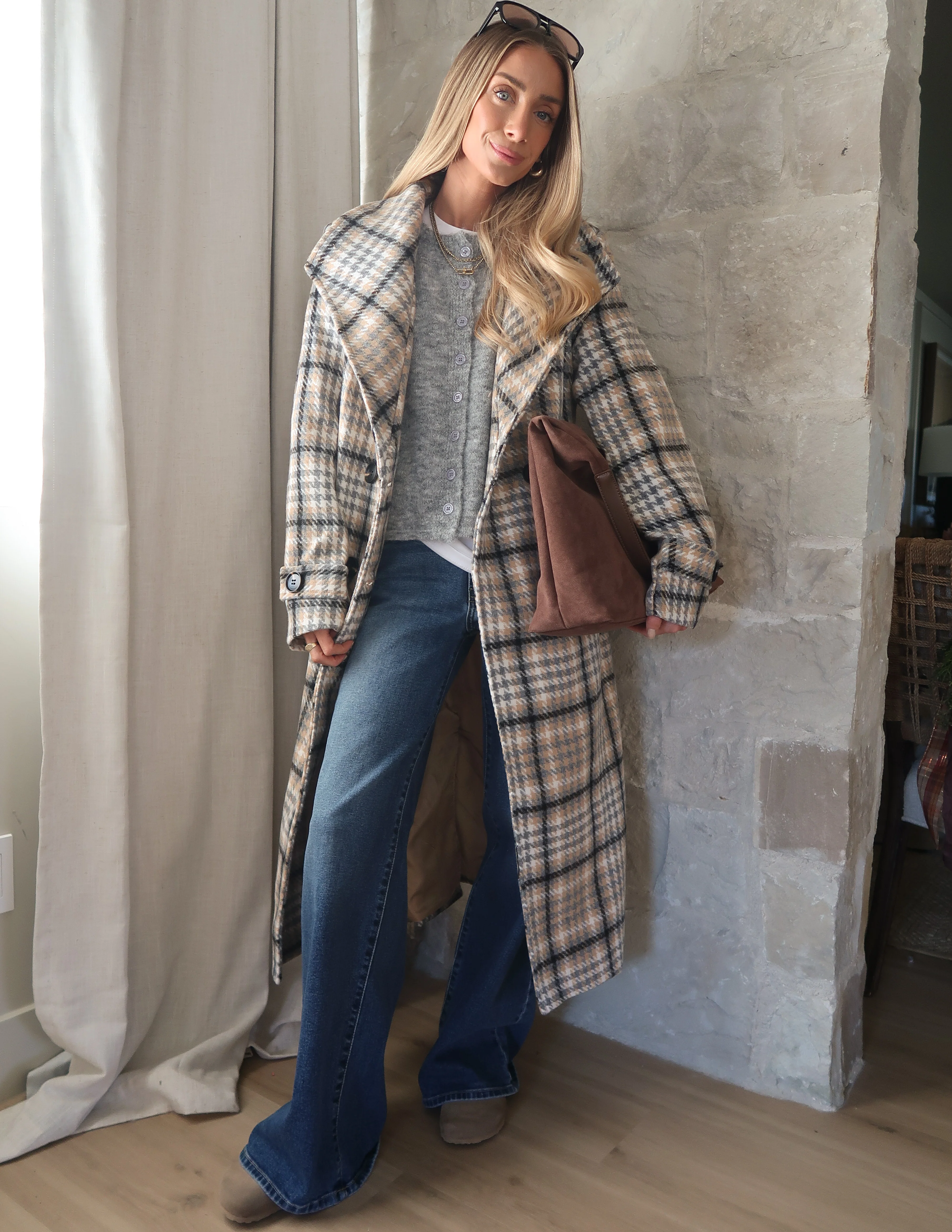 Windsor Check Overcoat - Image 3